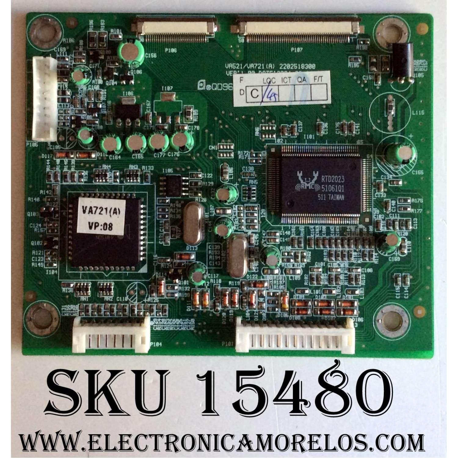MAIN DIGITAL / VIEWSONIC 6201-7978908161 / VA521 / VA721 (A) / 2202518300 / PANEL CLAA170EA / MODELO VE710B VS10047