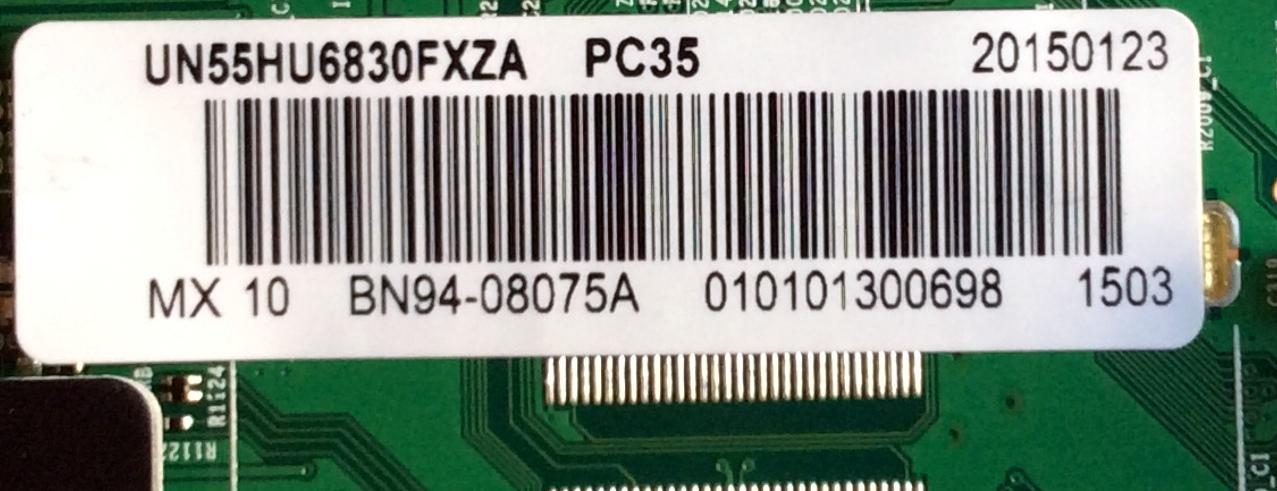 MAIN PARA TV  SAMSUNG NUMERO DE PARTE BN94-08075A / BN41-02206B / BN97-09081A / PANEL CY-GH055HGEV4H / MODELO UN55MU6300FXZA FA01 / UN55HU6830FXZA KS02 - Imagen 2
