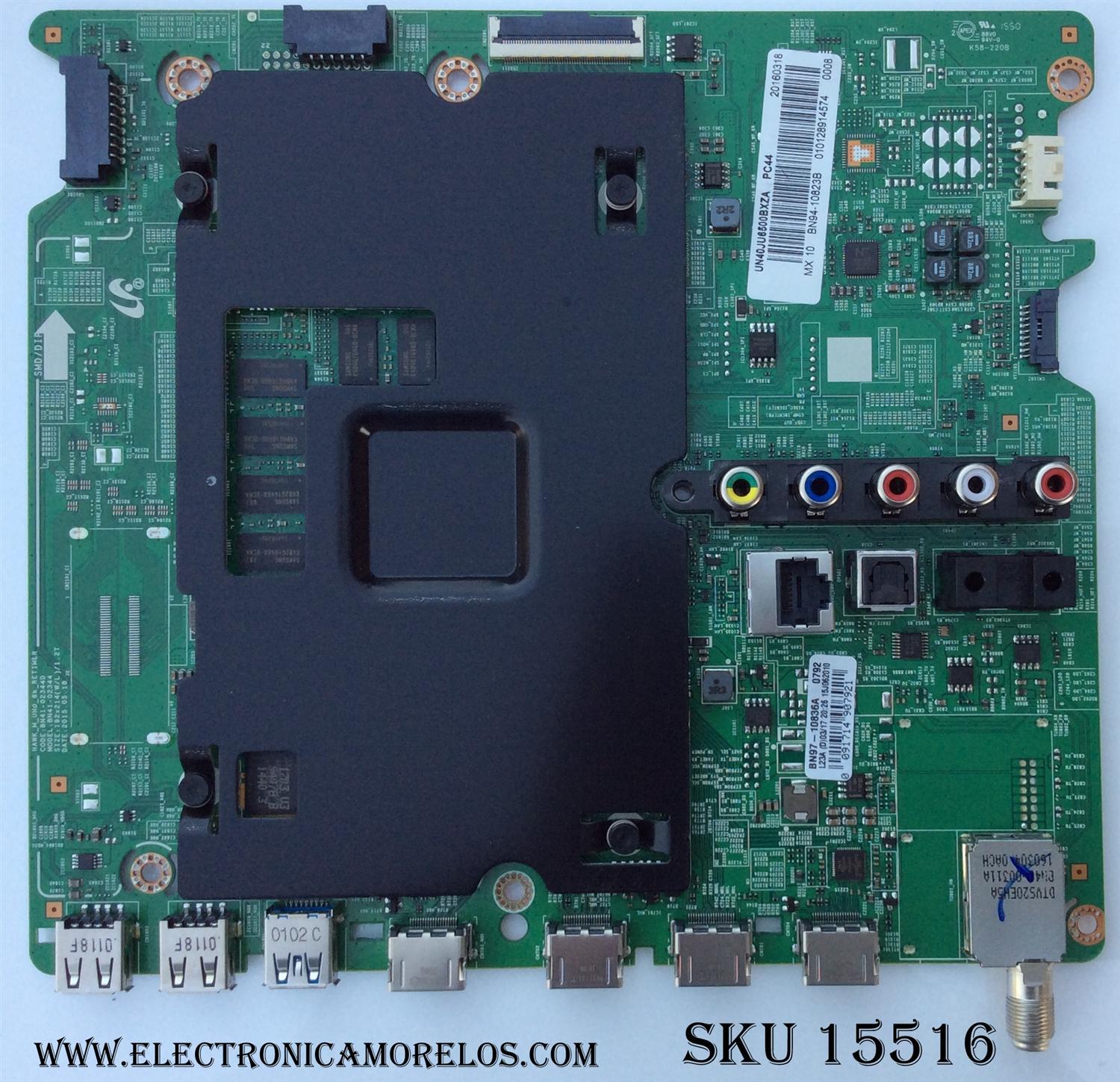 MAIN / SAMSUNG BN94-10823B / BN97-10836A / BN41-02344D / MODELO UN40JU6500BXZA	