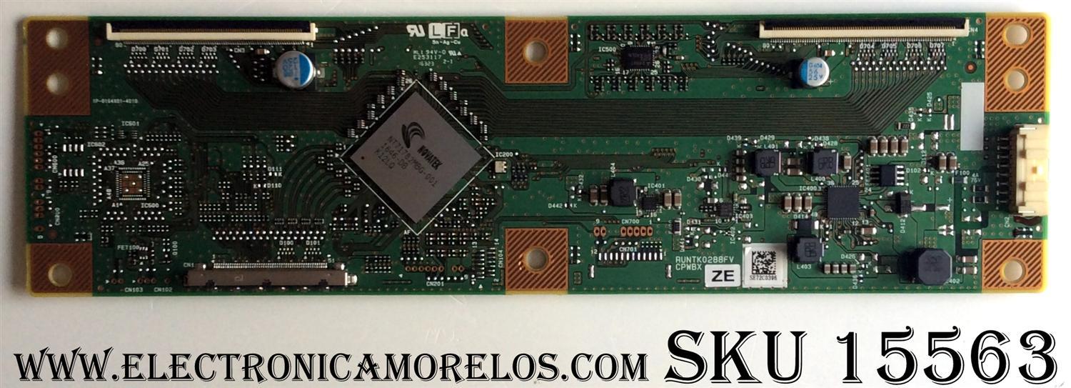T-CON PARA TV VIZIO / NUMERO DE PARTE RUNTK0288FVZE / 1P-0164X01-4010 / RUNTK0288FV (ZE) / MODELOS E70-E3 / E70-E3 LFTRVRCT / E70-E3 LFTRVRLT
