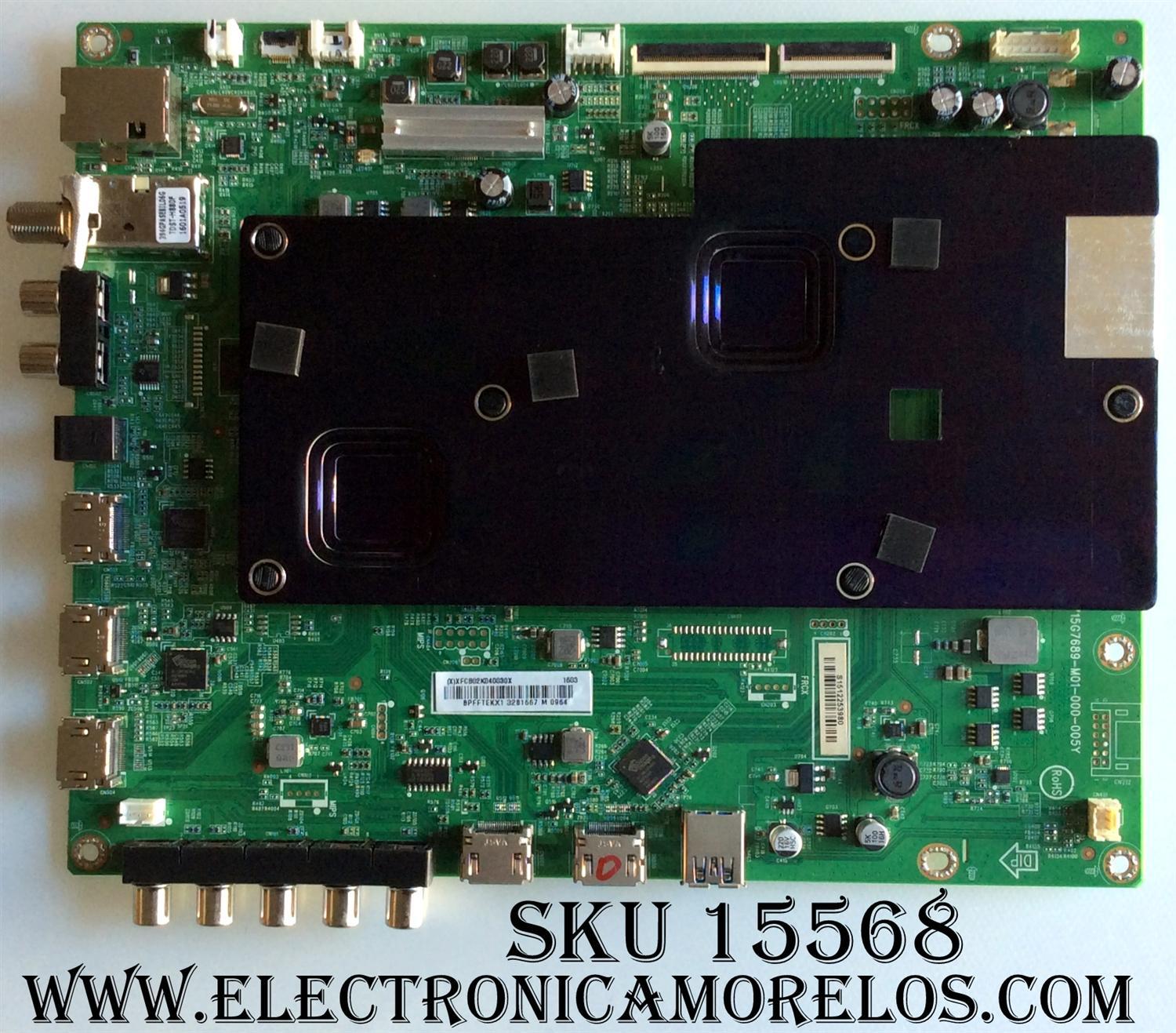 MAIN VIZIO 756TXFCB02K040 / XFCB02K040 / 715G7689-M01-000-005Y / (X) XFCB02K040030X / MODELO M50-C1 LTMWSRBS / PANEL TPT500U1-QVN02.A REV: S001B