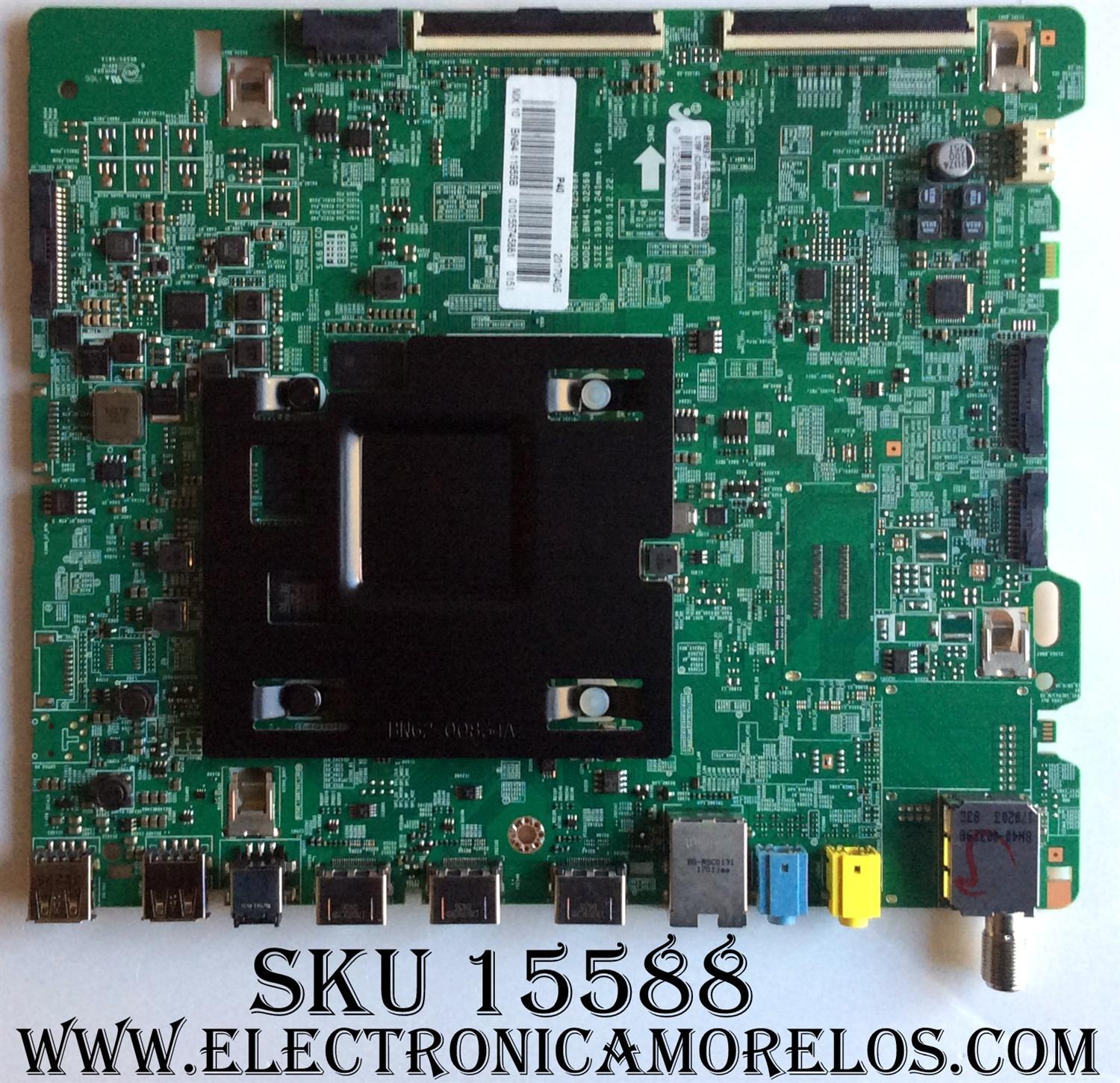 MAIN ORIGINAL PARA TV SAMSUNG / NUMERO DE PARTE BN94-11955B / BN97-12829A / BN41-02568A / BN9411955B / PANEL CY-KK055HGLV1H / DISPLAY LSF550FN08-L15 / BN96-39045A / MODELO UN55MU700DFXZA / UN55MU700DFXZA FA01