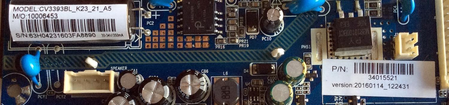 MAIN / FUENTE / (COMBO) / ELEMENT 34015521 / CV3393BL-K23 / 10006453 / CV3393BL-K23_212_A5 / 20160114_122431 / PANEL HV236WHB-N00 (A) HD / MODELO ELEFW248 - Imagen 2