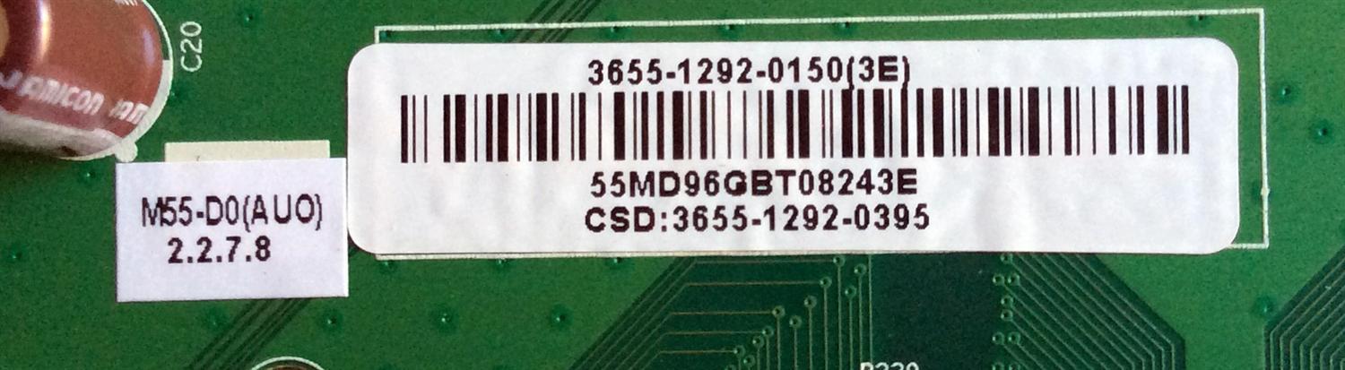 MAIN / VIZIO 3655-1292-0150 / 0171-2272-6203 / 3655-1292-0395 / M55-D0 / M55-D0 LAUATZBS - Imagen 2