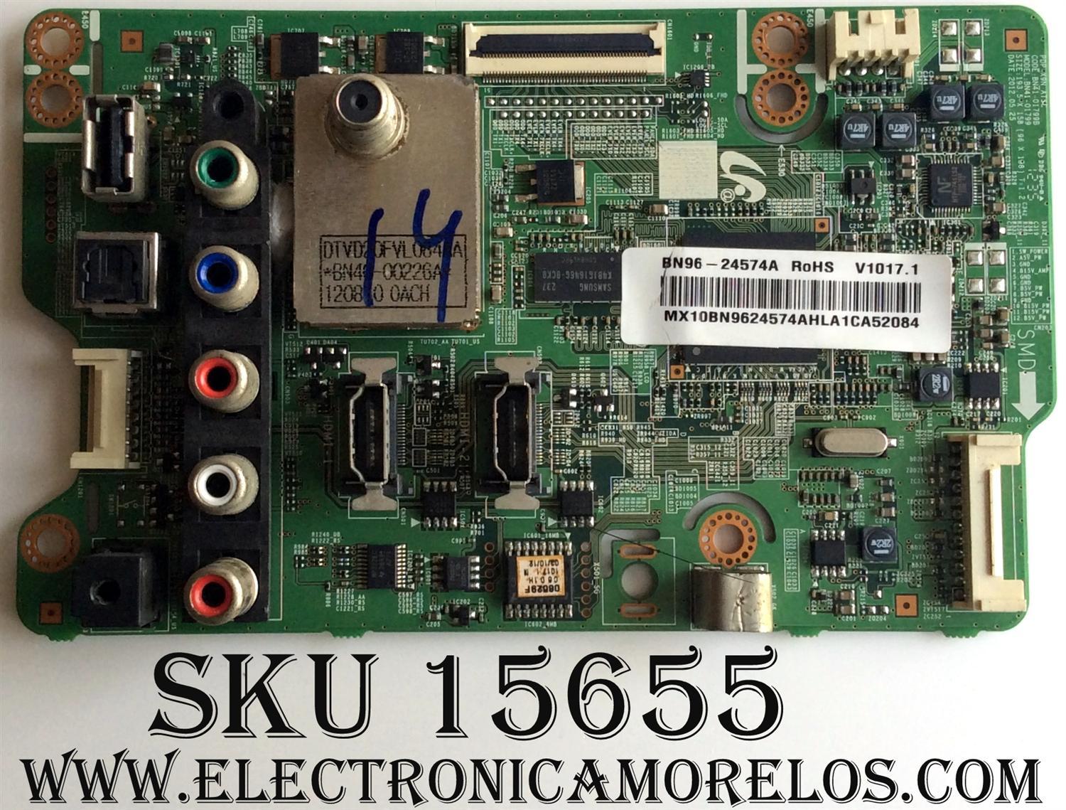 MAIN / SAMSUNG BN96-24574A / BN41-01799B / SUSTITUTAS BN94-04343K / BN96-20965A / BN94-06039C / PANEL S51FH-YD01 / S51FH-YB01 / MODELOS PN51E530A3FXZA TS02 / PN51E530A3FXZA TD04 / PN51E530A3FXZA SS01 / PN51E535A3FXZA	