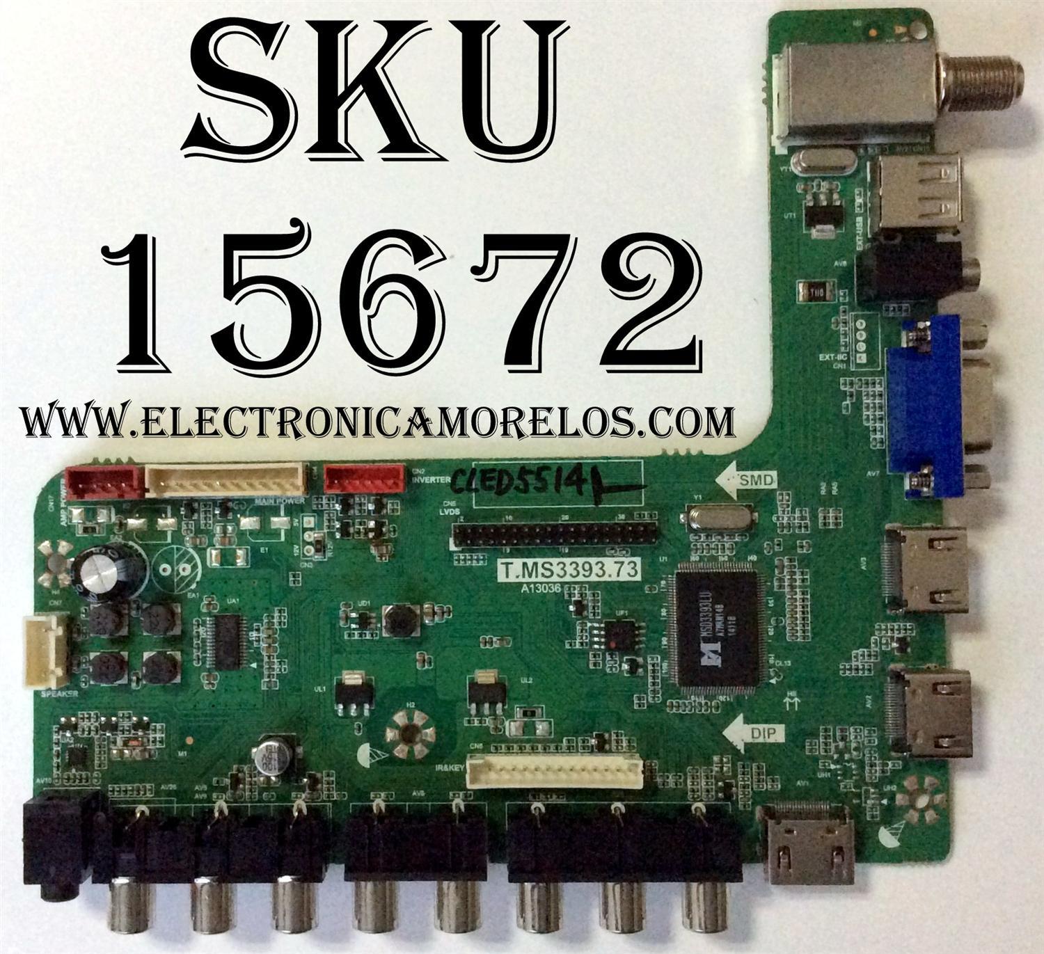 MAIN / SMT140581-23 / T.MS3393.73 / CLED5514 / MXL601 / LED5514 / MODELO LED55''