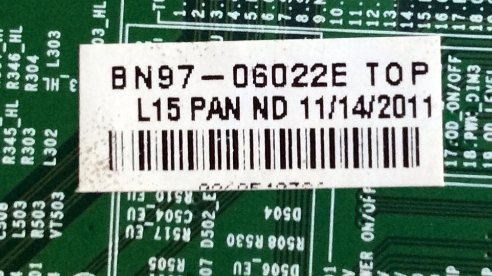 MAIN  PARA TV  SAMSUNG  NUMERO DE PARTE   BN94-04357P / BN41-01587E / BN97-06022E / SUSTITUTAS BN94-04357M / BN94-05038X / BN94-04357E / PANEL LTJ460HW01-B / MODELO UN46D6500VFXZA H302	 - Imagen 4