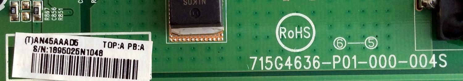 LED DRIVER / VIZIO CBPFAN45AAAD5 / AN45AAAD5 / 715G4636-P01-000-004S / MODELO M3D420SR LTMAKQBM / M3D421SR LTLNKQCM / PANEL LC420EUH(LD)(F6)	 - Imagen 2