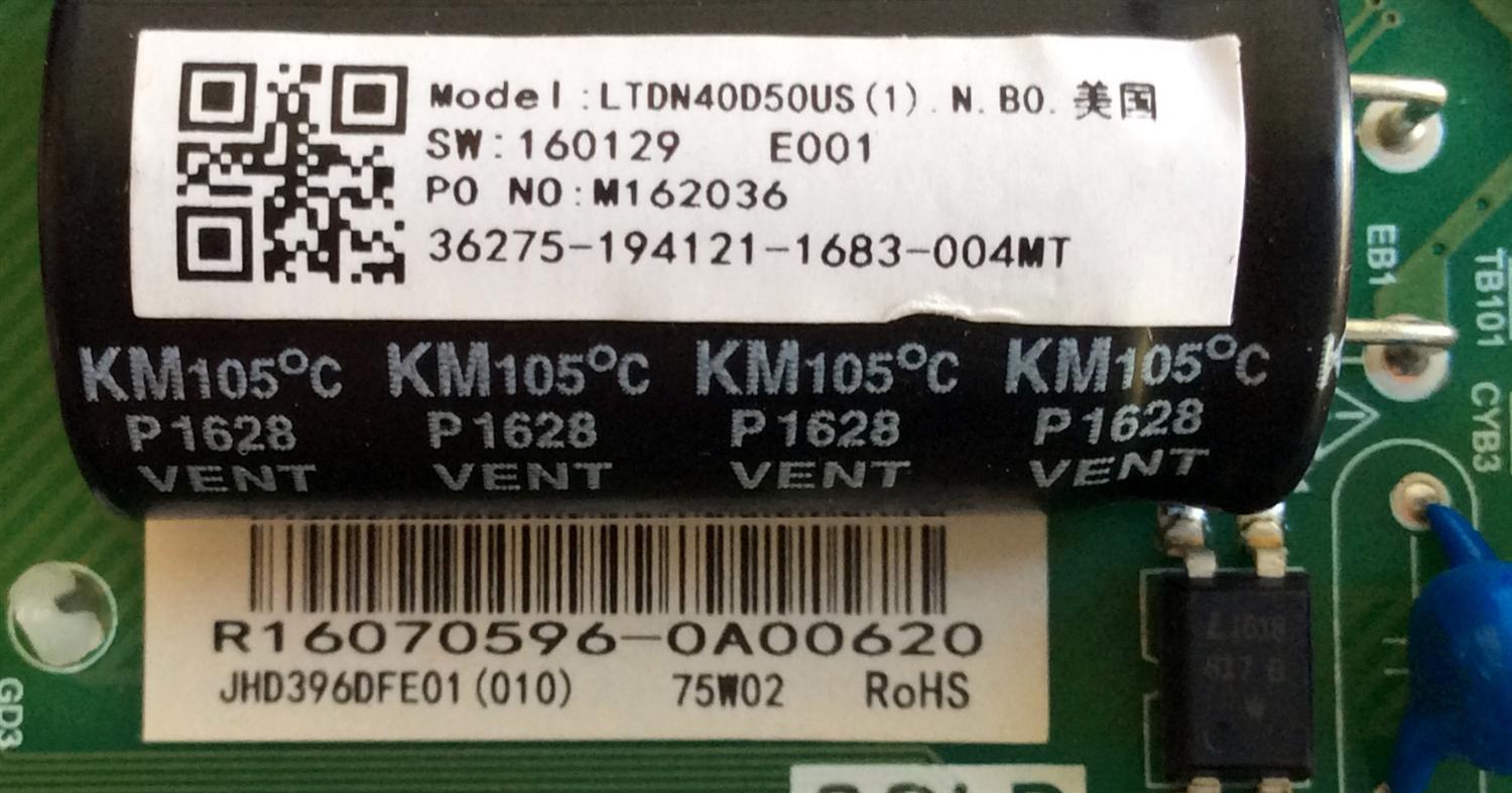 MAIN / FUENTE / (COMBO) / HISENSE 160129 / TP.MS3393.PB851 / LTDN40050US(1) / M162036 / 36275-194121-1683-004MT / PANEL JHD396DFE01 / JHD396DF-E01(010)\S13\FM\ROH / MODELO 40H3B - Imagen 2
