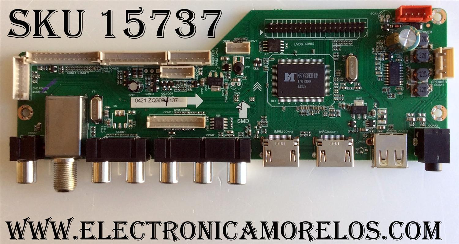 MAIN RCA / GE01M3393LNA23-A4 / LD.M3393.B / LG-RE01-150429-ZQ025 / 0421-ZQ309 137 / MODELO LED32G30RQD 5509-LD32G30-A4 