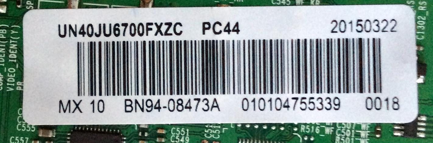 MAIN / SAMSUNG BN94-08473A / BN97-09264A / BN41-02344A / MODELO UN40JU6700FXZC	 - Imagen 3