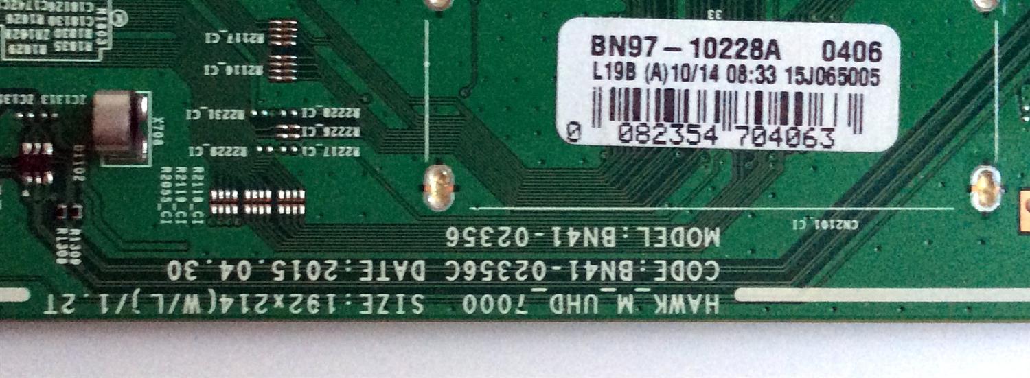 MAIN PARA TV SAMSUNG / NUMERO DE PARTE BN94-09989L / BN41-02356C / BN97-10288A / BN9409989L / PARTES SUSTITUTAS BN94-09973L / BN94-09071L / BN94-08211B / BN94-09070E / BN94-09972E / MODELOS UN55JU7100 / UN55JU7100FXZC - Imagen 2