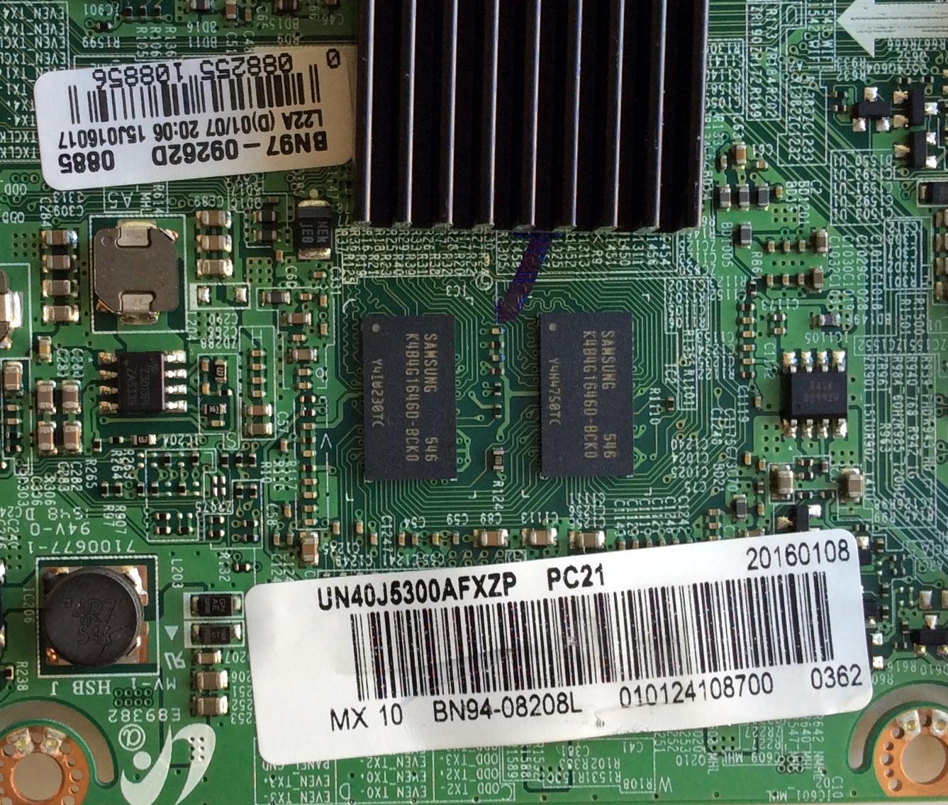 MAIN / SAMSUNG BN94-08208L / BN41-02307B / BN97-09262D / MODELO UN40J5300AFXZP / PANEL CY-GJ040BGLR6V - Imagen 2