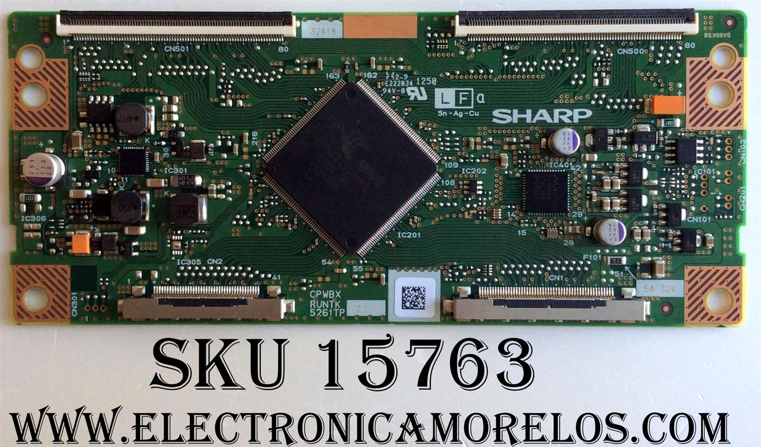 T-CON / SONY RUNTK5261TPZJ / CPWBX5261TPZJ / PANEL JE600D3LC7N / SUSTITUTAS 5261TPZA/5348TPZA/5489TPZA/5348TPZB/5345TPZB/ 5261TPZC/5348TPZC/5345TPZC/5348TPZD/5261TPZE/5261TPZG/5261TPZH/5489TPZJ/ 5261TPZK/5261TPZM/5261TPZN/5348TPZZ / MODELO KDL-60R520A