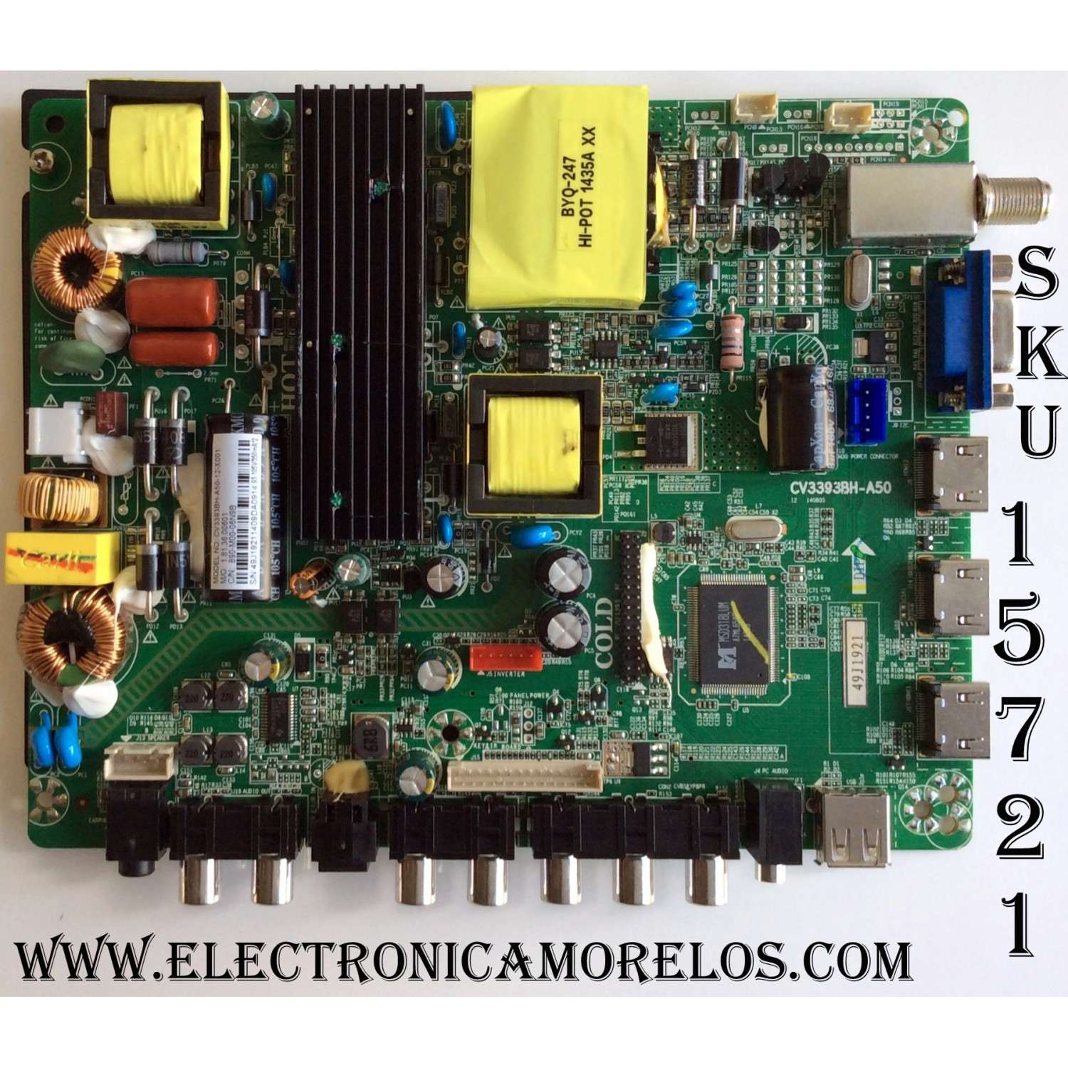 FUENTE DE PODER PARA TV VIZIO OLED / NUMERO DE PARTE ADTVJ1840ABL / 715GA787-P01-000-003S / PANEL LE550AQD (EN)(A2) / MODELO OLED55-H1 / OLED55-H1 OTYPZRKW