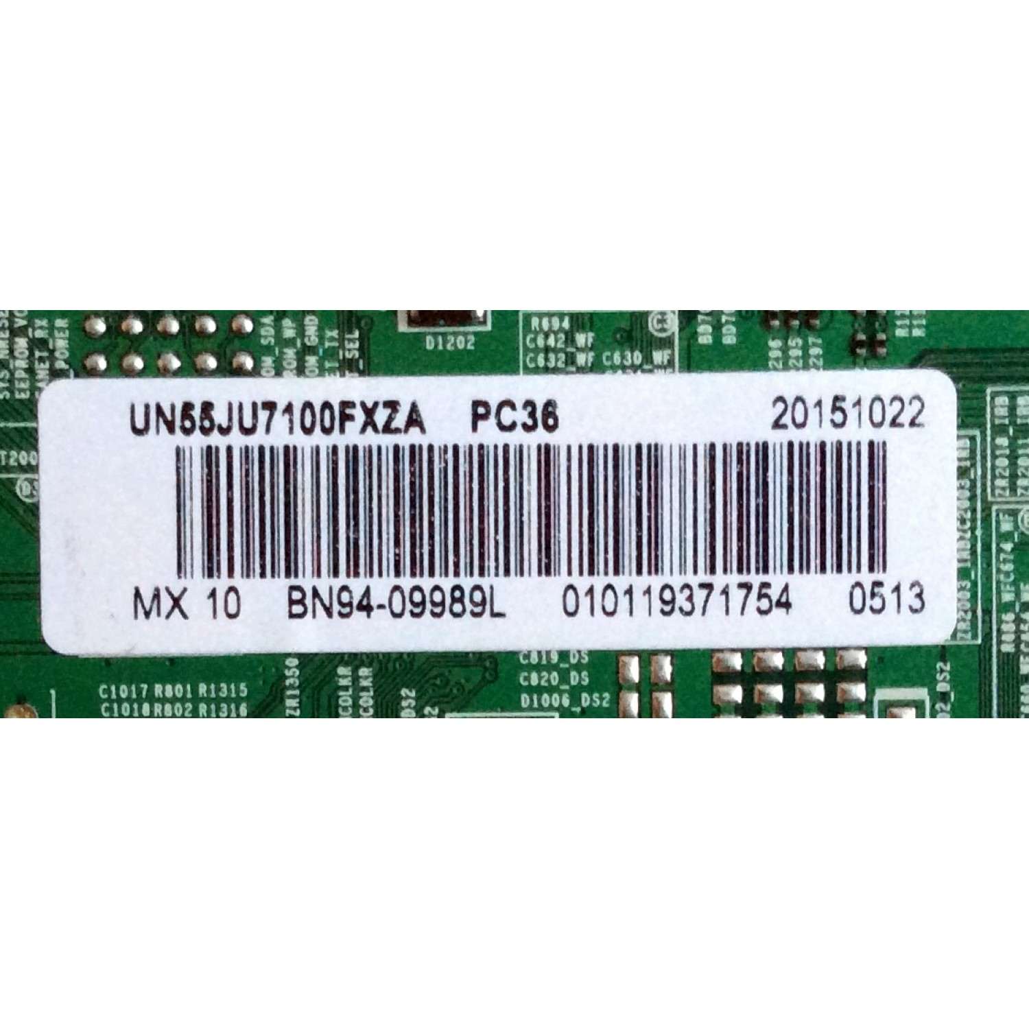 MAIN PARA TV SAMSUNG / NUMERO DE PARTE BN94-09989L / BN41-02356C / BN97-10288A / BN9409989L / PARTES SUSTITUTAS BN94-09973L / BN94-09071L / BN94-08211B / BN94-09070E / BN94-09972E / MODELOS UN55JU7100 / UN55JU7100FXZC - Imagen 3
