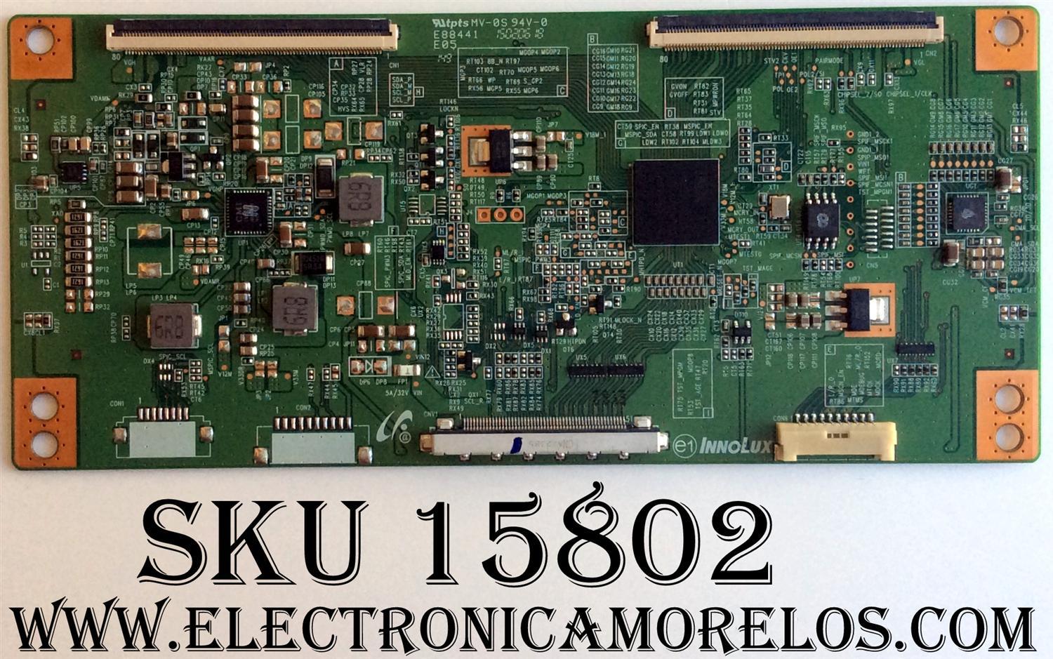 T-CON / PANASONIC 6B01M000M970R / E88441 / MODELO TC-50CX600U	