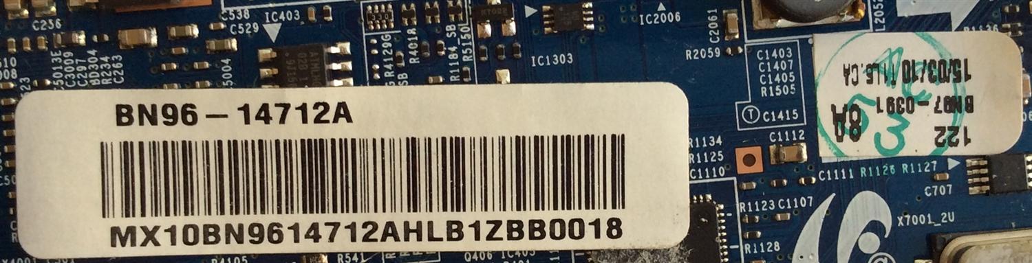 MAIN / SAMSUNG BN96-14712A / BN41-01344A / BN97-03918A / SUSTITUTAS BN94-03262E / BN96-15067A / BN94-03262X / MODELO PN50C540G3FXZA	 - Imagen 2
