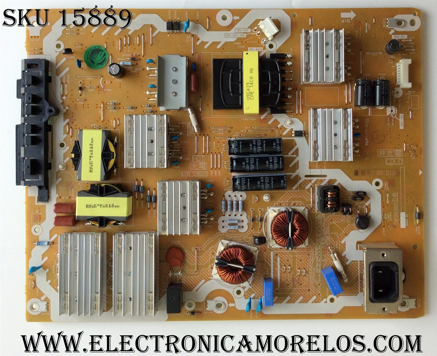 FUENTE DE PODER / PANASONIC TNPA6060 / TNPA60601P / MODELO TC-55CX640X