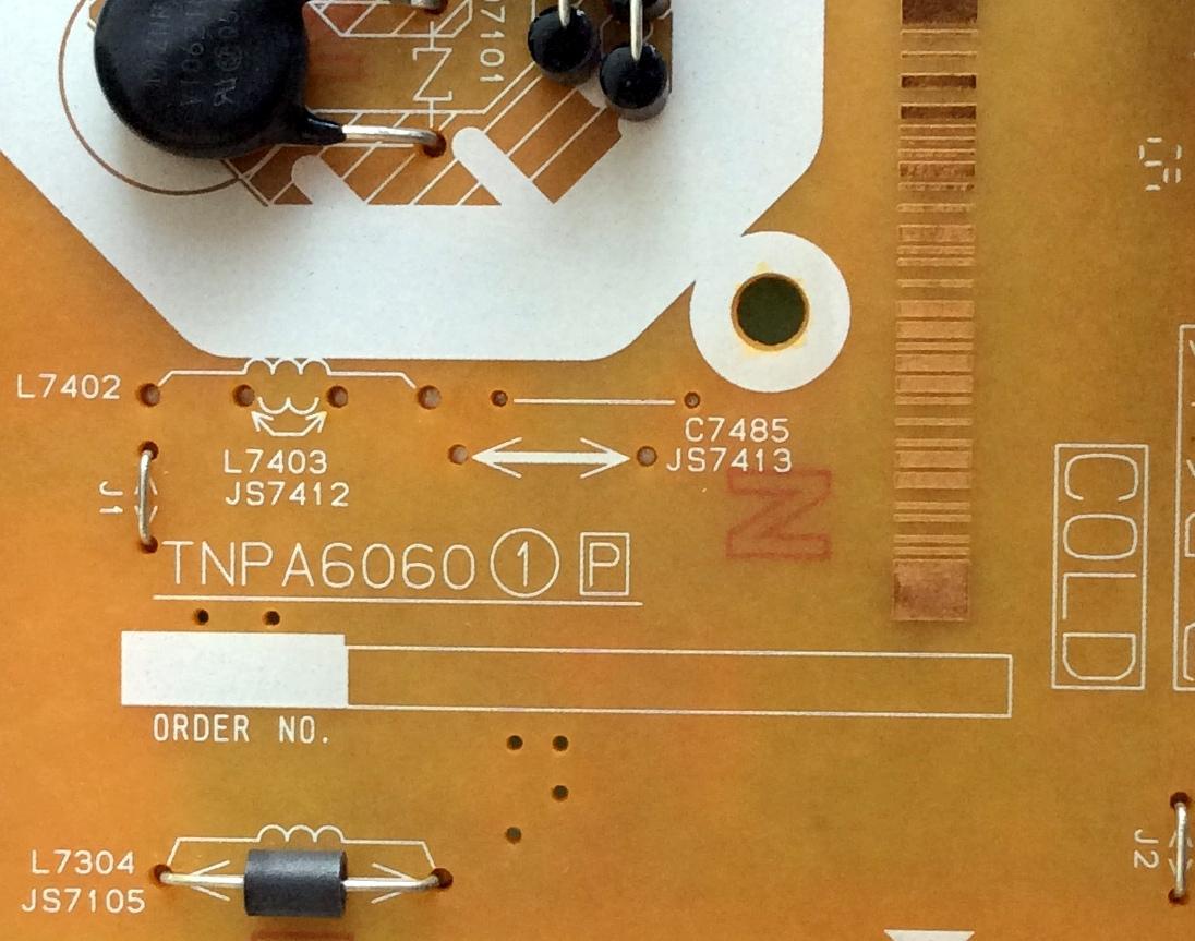 FUENTE DE PODER / PANASONIC TNPA6060 / TNPA60601P / MODELO TC-55CX640X - Imagen 2