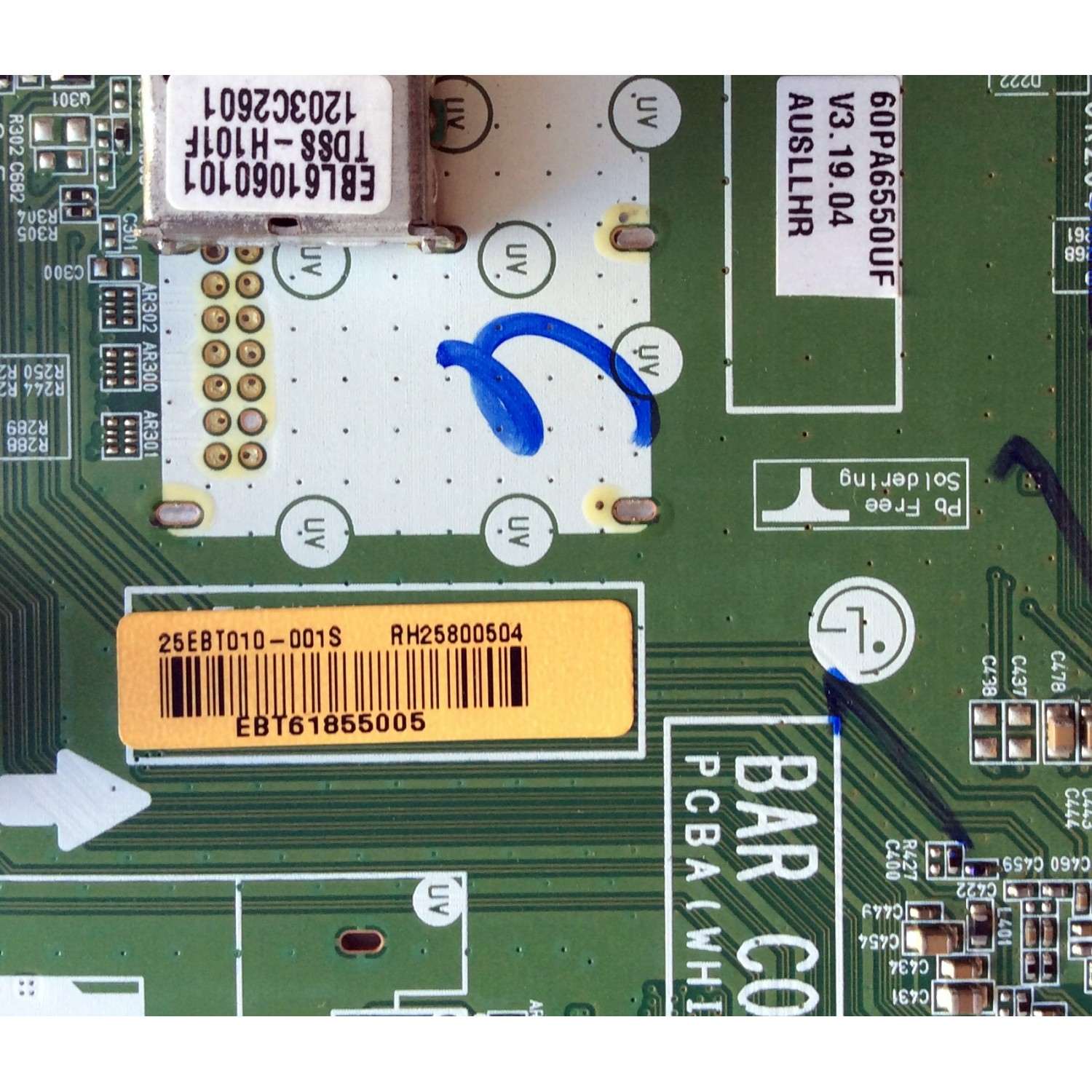 MAIN LG / EBT61855005 / EAX64280504 (1.0) / MODELOS 60PA6500-UA AUSLLHR / 60PA6550-UF AUSLLHR / PANEL PDP60R40000 - Imagen 3