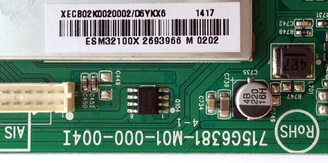 MAIN / VIZIO 756TXECB02K002 / XECB02K002 / XECB02K0020002/D6YKX6 / 715G6381-M01-000-004I / MODELO E420-B1 LTMWPTBQ / PANEL TPT420H2-HVN06	 - Imagen 2