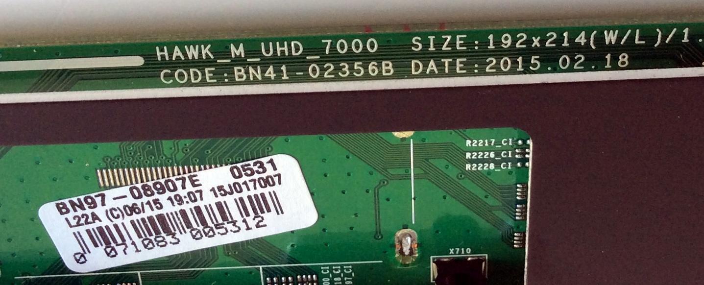 MAIN PARA TV SAMSUNG / NUMERO DE PARTE BN94-09119A / BN41-02356B / BN97-08907E / BN9409119A / PARTE SUSTITUTA BN94-10059T / PANEL CY-QJ065FLLV2H / MODELO UN65JS850 / UN65JS850DFXZA TH01 - Imagen 3