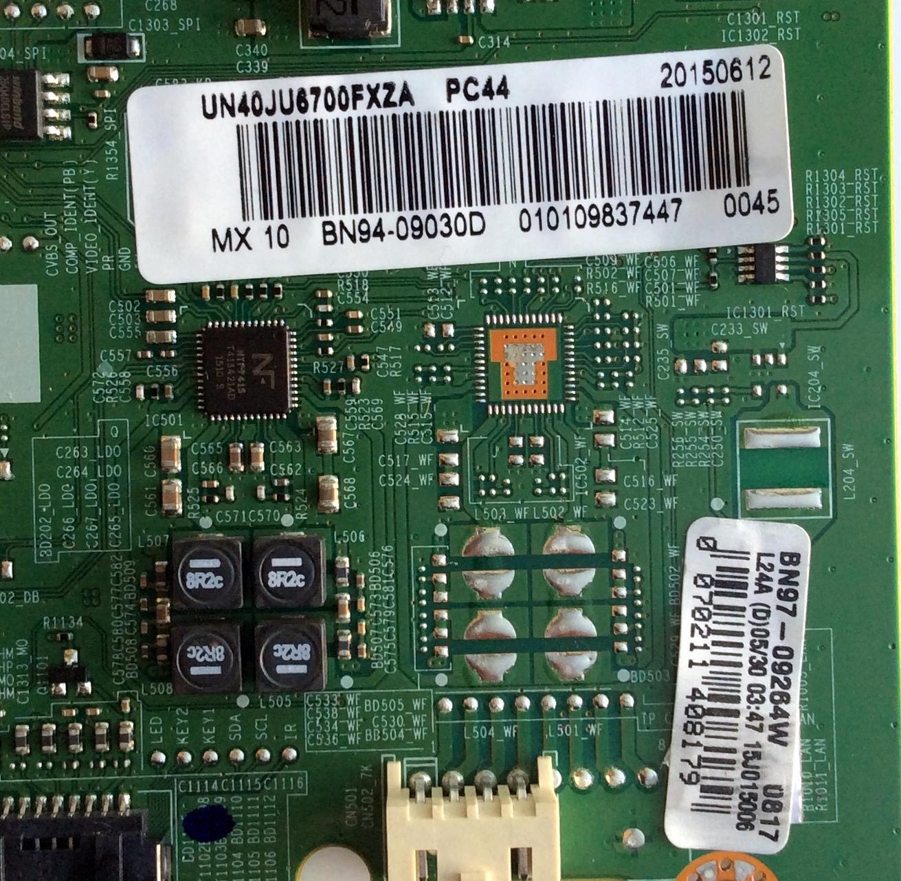 MAIN PARA TV SAMSUNG / NUMERO DE PARTE BN94-09030D / BN97-09264W / BN41-02344B / BN9409030D / PARTES SUSTITUTAS BN94-08214A / BN94-10056S / PANEL CY-WJ040HGLV1H / MODELO UN40JU6700 / UN40JU6700FXZA TD01 - Imagen 2