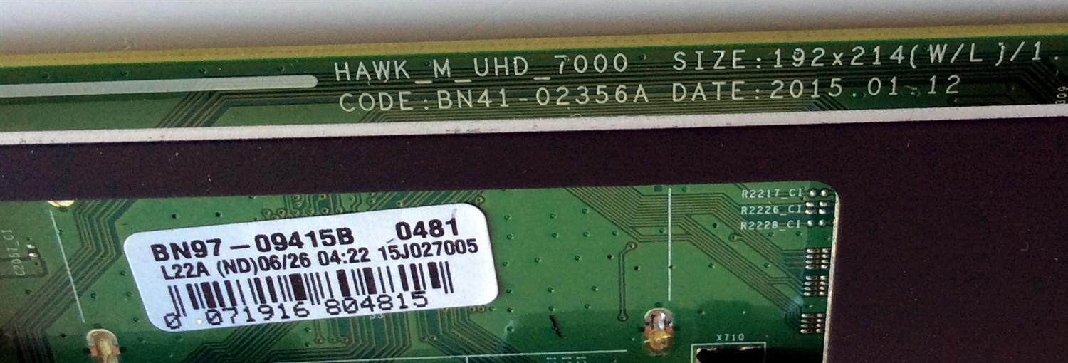 MAIN PARA TV SAMSUNG / NUMERO DE PARTE BN94-08410C / BN97-09415B / BN41-02356A / BN9408410C / PARTES SUSTTUTAS BN94-09078J / BN94-09995J / BN94-09979J / PANEL CY-WJ055FLLV1H / MODELO UN55JU7500 / UN55JU7500FXZA TS01 - Imagen 3