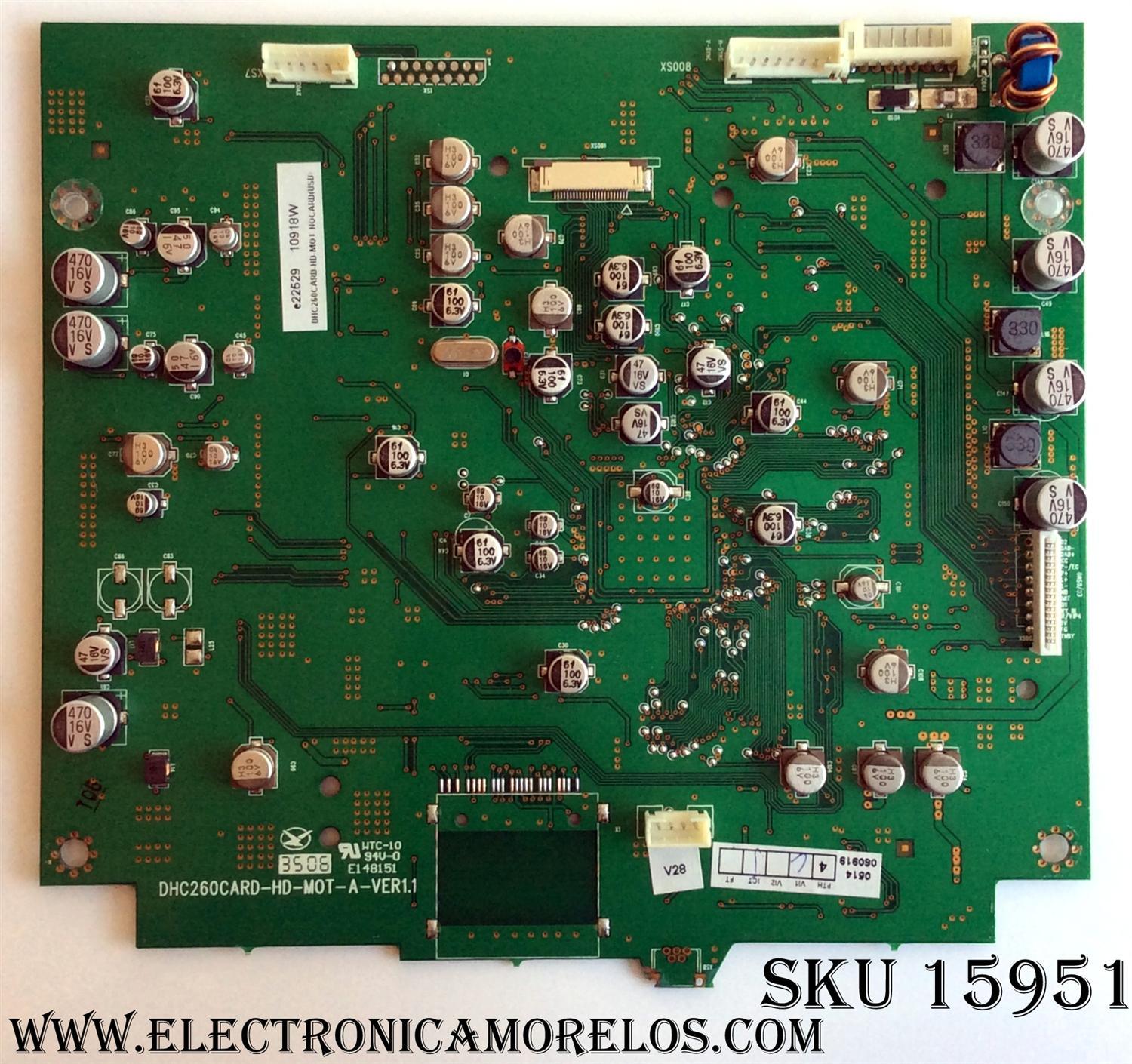 TARJETA DIGITAL / MINTEK DHC260CARD / DHC260CARD-HD-M0T-A-VER1.1 / MODELO DTV-265-D / PANEL LC260WX2 (SL)(B3)	