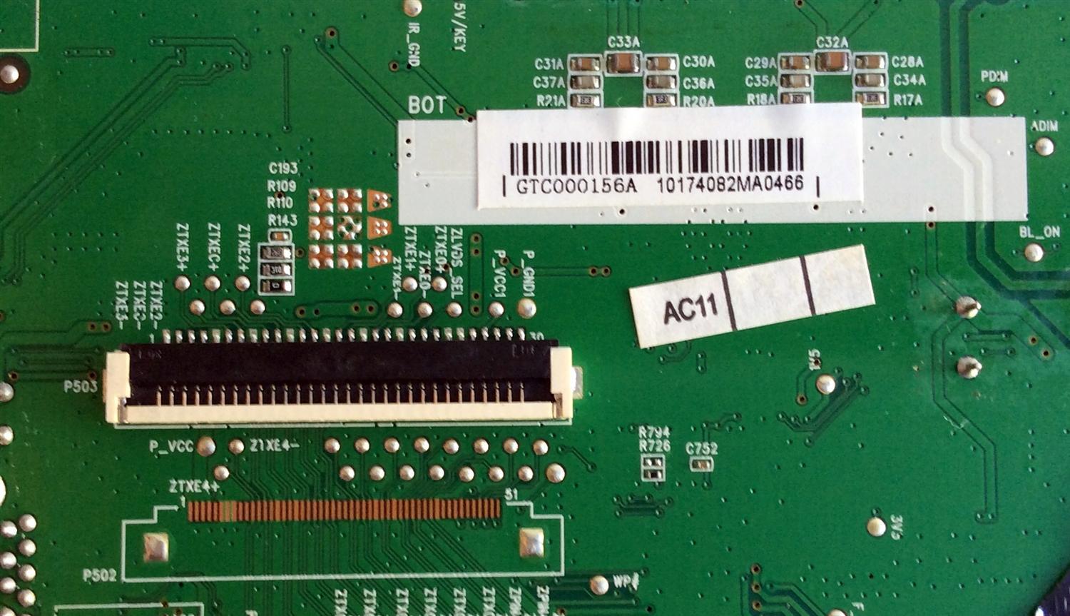 MAIN / TCL V8-UX38001-LF1V025(K1) / 40-UX38M0-MAD2HG / UX38M0 / GTC000156A / MODELO 32S301	 - Imagen 2