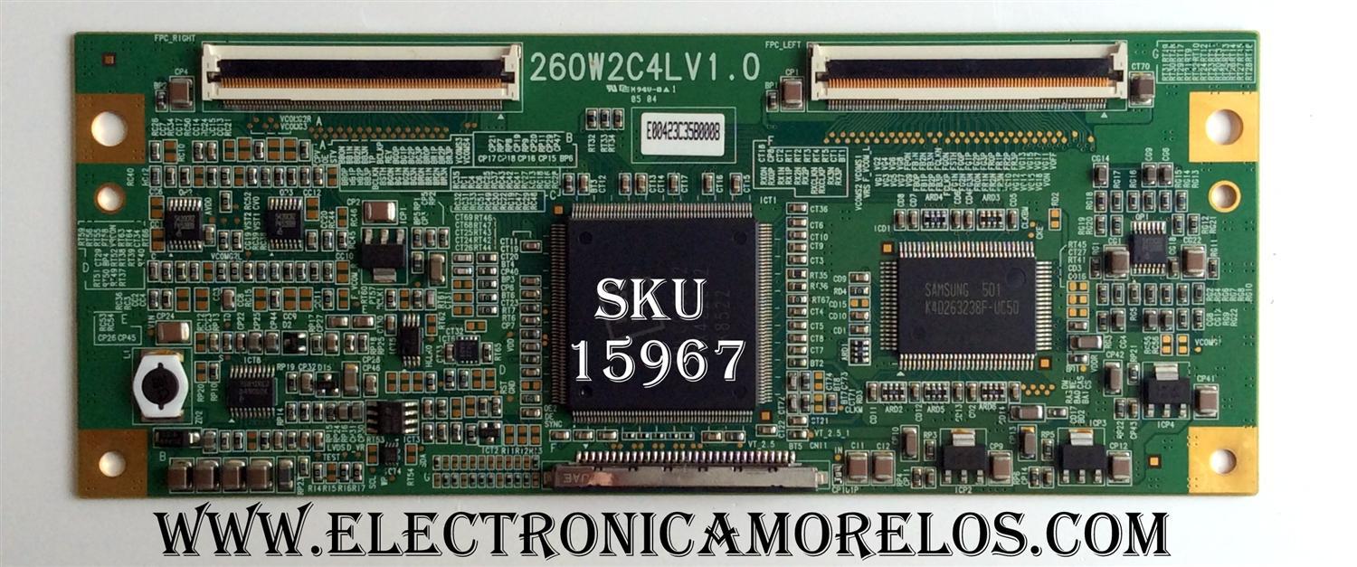 T-CON / SAMSUNG LJ94-00423C / 260W2C4LV1.0 / PANEL LTA260W2-L01-D00 / MODELO LNR268WX / XAA	