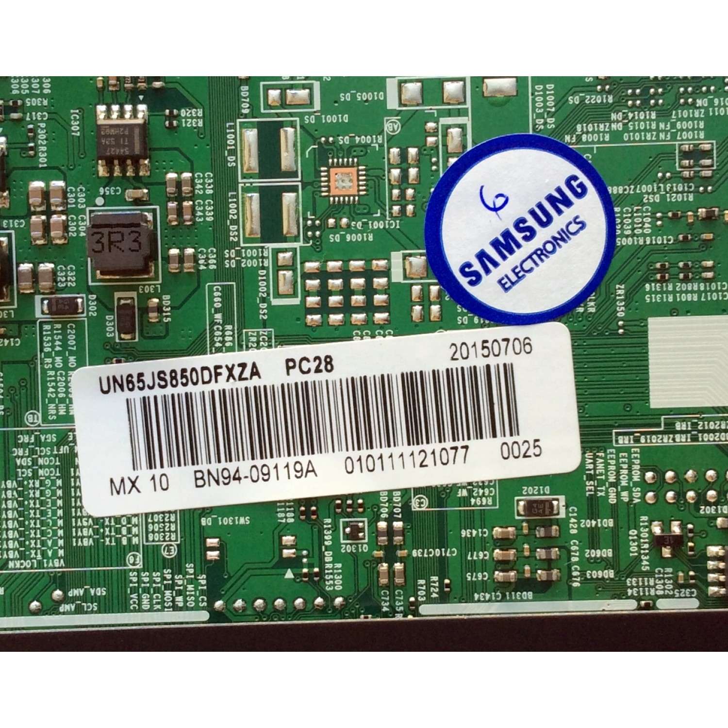 MAIN PARA TV SAMSUNG / NUMERO DE PARTE BN94-09119A / BN41-02356B / BN97-08907E / BN9409119A / PARTE SUSTITUTA BN94-10059T / PANEL CY-QJ065FLLV2H / MODELO UN65JS850 / UN65JS850DFXZA TH01 - Imagen 2