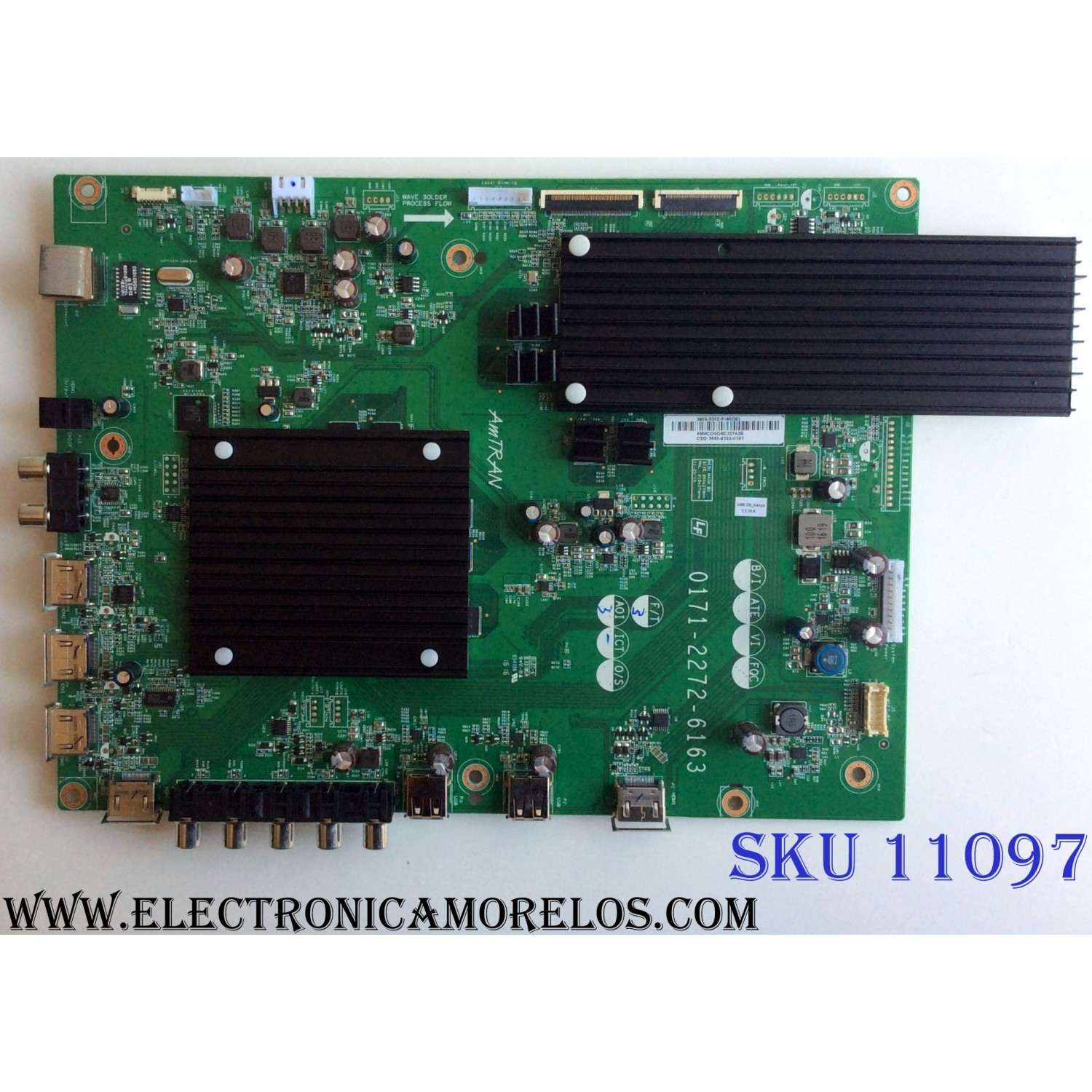 MAIN PARA TV VIZIO / NUMERO DE PARTE 3665-0352-0150 / 0171-2272-6163 / PANEL T650QVN04.3 / MODELOS M65-D0 LAUAUAAS / M65-D0 LAUAUADS