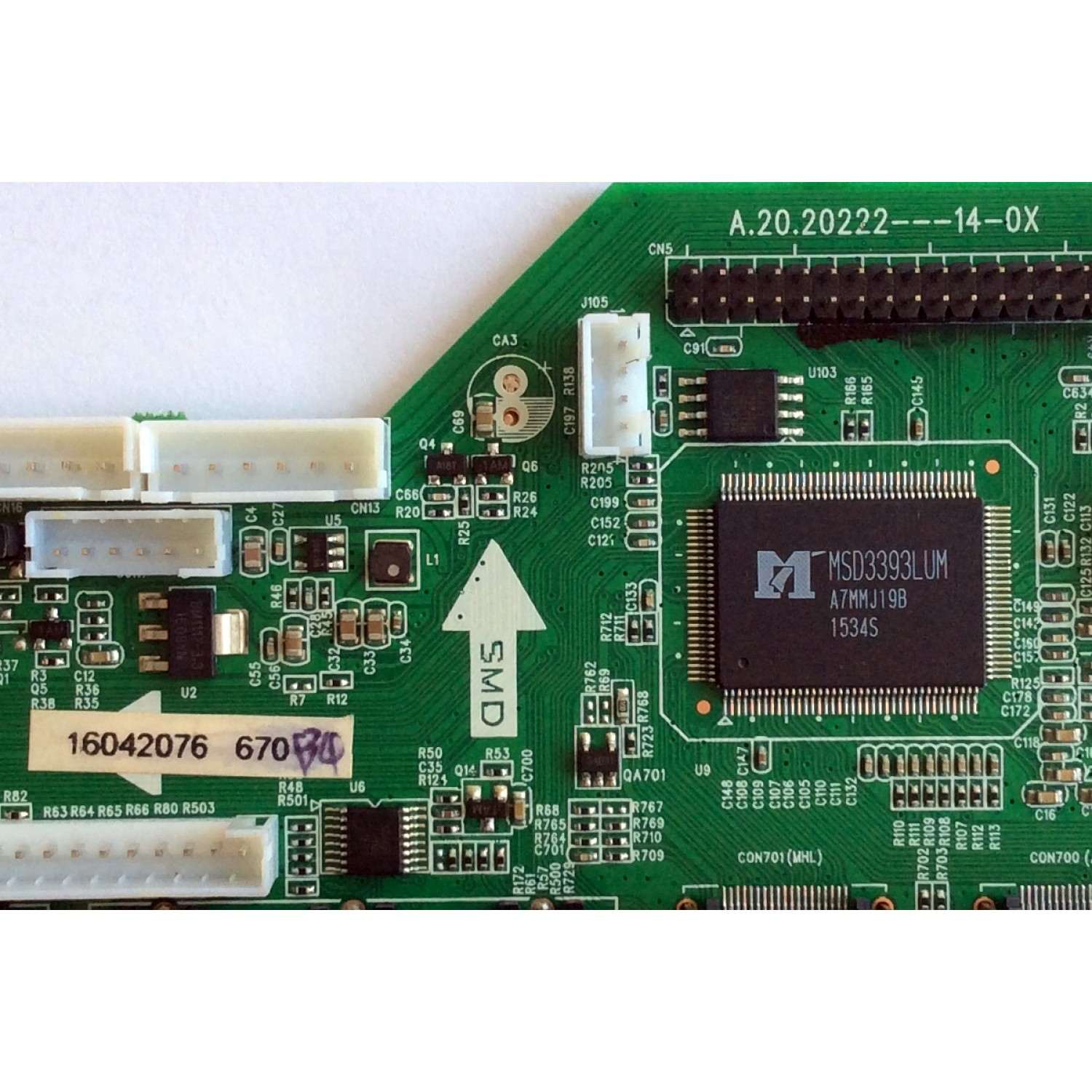 MAIN / RCA 40GE0010364-A1 / 20150906143738 / RE01M3393LNA66 / AE0010364 / 1604276 670 / A.20.20222 14-0X / D032303/16RY / 20222C / MODELO LED40G45RQD 5520-LD40G45-A1 - Imagen 3