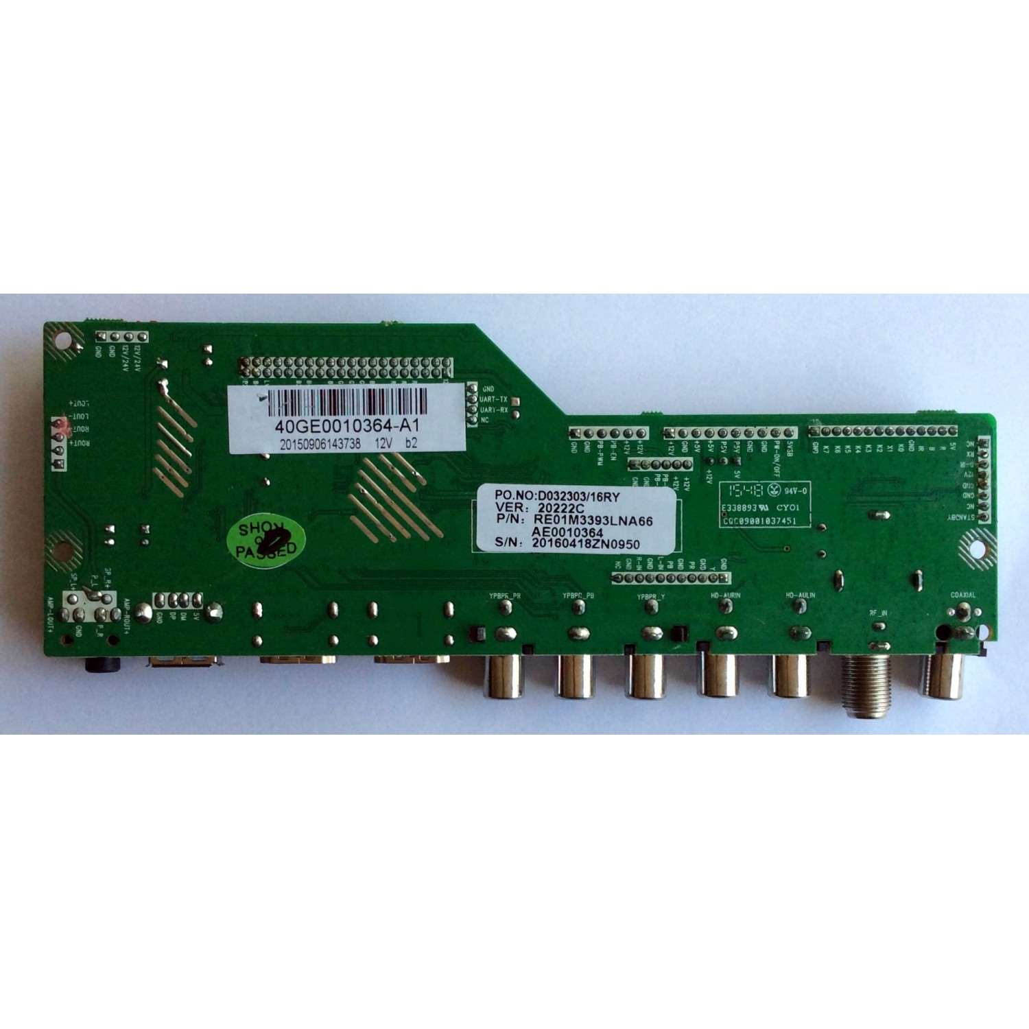 MAIN / RCA 40GE0010364-A1 / 20150906143738 / RE01M3393LNA66 / AE0010364 / 1604276 670 / A.20.20222 14-0X / D032303/16RY / 20222C / MODELO LED40G45RQD 5520-LD40G45-A1 - Imagen 4