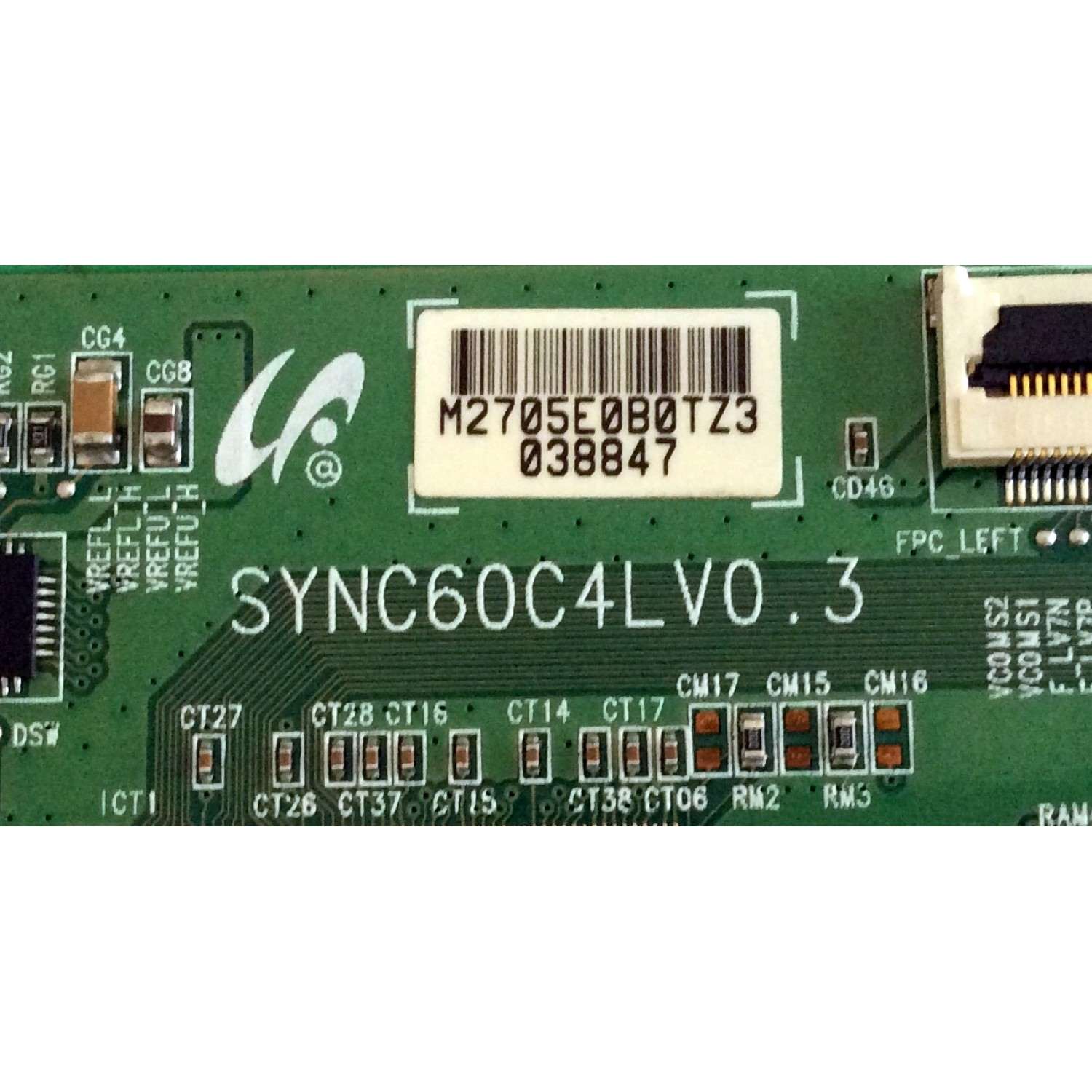 T-CON / RCA 2705E / LJ94-02705E / SYNC60C4LV0.3 / PANEL LTA400HA07 / MODELOS DX-L40-10A / DX-40L150A11 / 40LC45S / 40LC45S57 / 40LA45RQ / L40FHD41YX8 / L40FHD41YX7 / L40FHD41YX9 / L40FHDF11TA / VR-4085DF TW-61901-S040C / PLM-4010 - Imagen 2