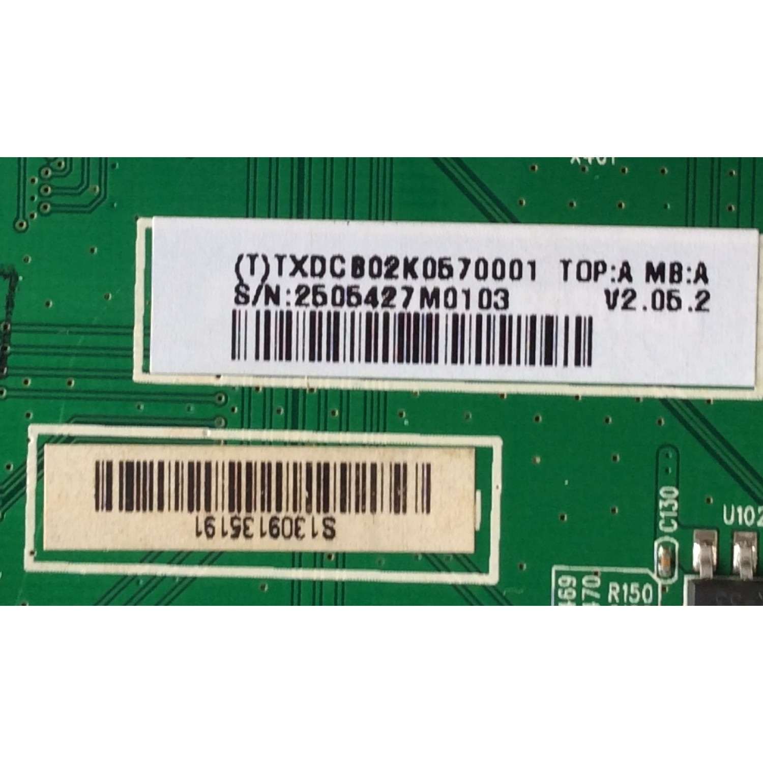 MAIN / VIZIO TXDCB02K057 / CBPFTXDCB02K057 / 715G5824-M02-000-004X / PARTE SUSTITUTA 756TXDCB02K031 / PANEL TPT390J1-HVN04 REV:S000M / MODELO E390I-A1 LTYWNQQP - Imagen 2