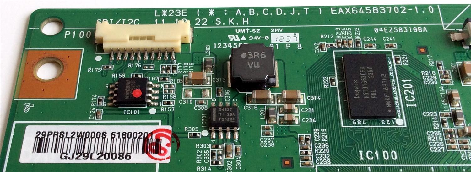 T-CON PARA TV LG ORIGINAL / NUMERO DE PARTE EBR75301301 / EAX64583702-1.0 / 61800201 / PANEL LC470EUH / DSPLAY LC470EUH (PE)(F1) / MODELO 47LM8600-UC / 47LM8600-UC.AUSZLJR - Imagen 3