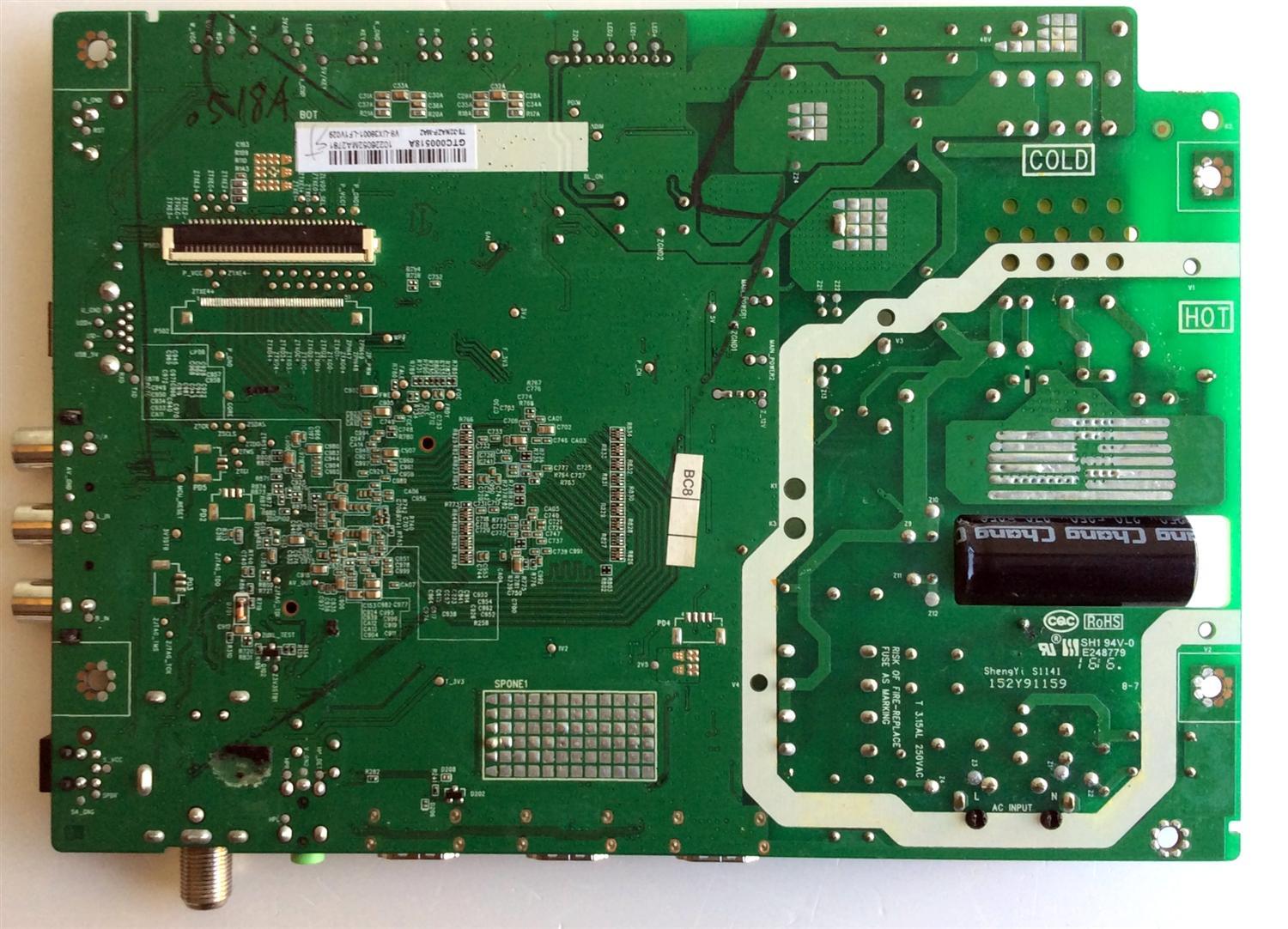 MAIN / TCL T8-32NAZP-MA2 / 40-UX38M0-MAD2HG / UX38M0 / GTC000518A / V8-UX38001-LF1V029 / PANEL LVW320CS0T E273 / ST3151A05-A VER 2.1 / MODELO 32S3800TSAA - Imagen 4