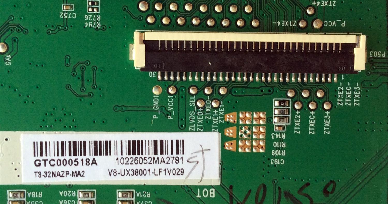 MAIN / TCL T8-32NAZP-MA2 / 40-UX38M0-MAD2HG / UX38M0 / GTC000518A / V8-UX38001-LF1V029 / PANEL LVW320CS0T E273 / ST3151A05-A VER 2.1 / MODELO 32S3800TSAA - Imagen 3