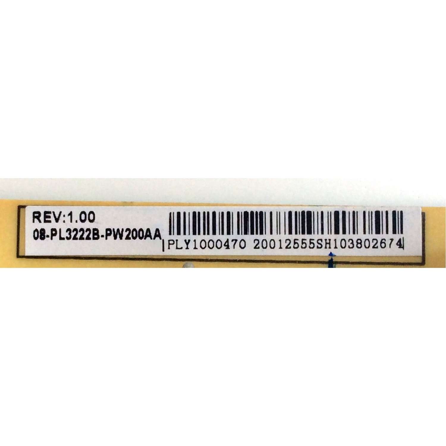 FUENTE DE PODER / TCL 08-PL3222B-PW200AA / 40-1P3222-PWB1XG / REV:1.00 / MODELOS L32HDF11TATBAA / L32HDM11 / L40FHDF11TATGAA - Imagen 3