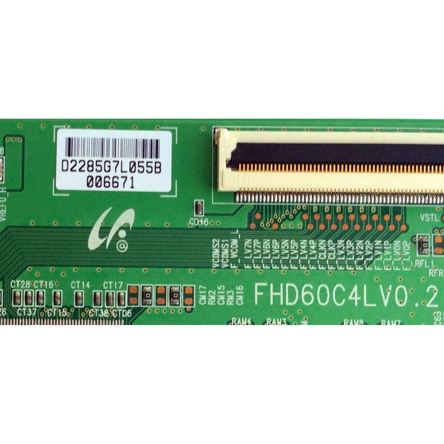 T-CON / SAMSUNG 2285G / BN81-01693A / FHD60C4LV0.2 / PANEL LTF400HA01 / SUSTITUTAS 75014321 / 75014315 / LJ94-02268C/G / LJ94-02279H/L/Q/S/T/V/Y/Z / MODELOS LE40A556P1FXXU SQ02 / LE40A557P2FXXU SQ02 / LE40A558P3FXXU SQ02 / LN40A530P1FXZA SQ01  - Imagen 2