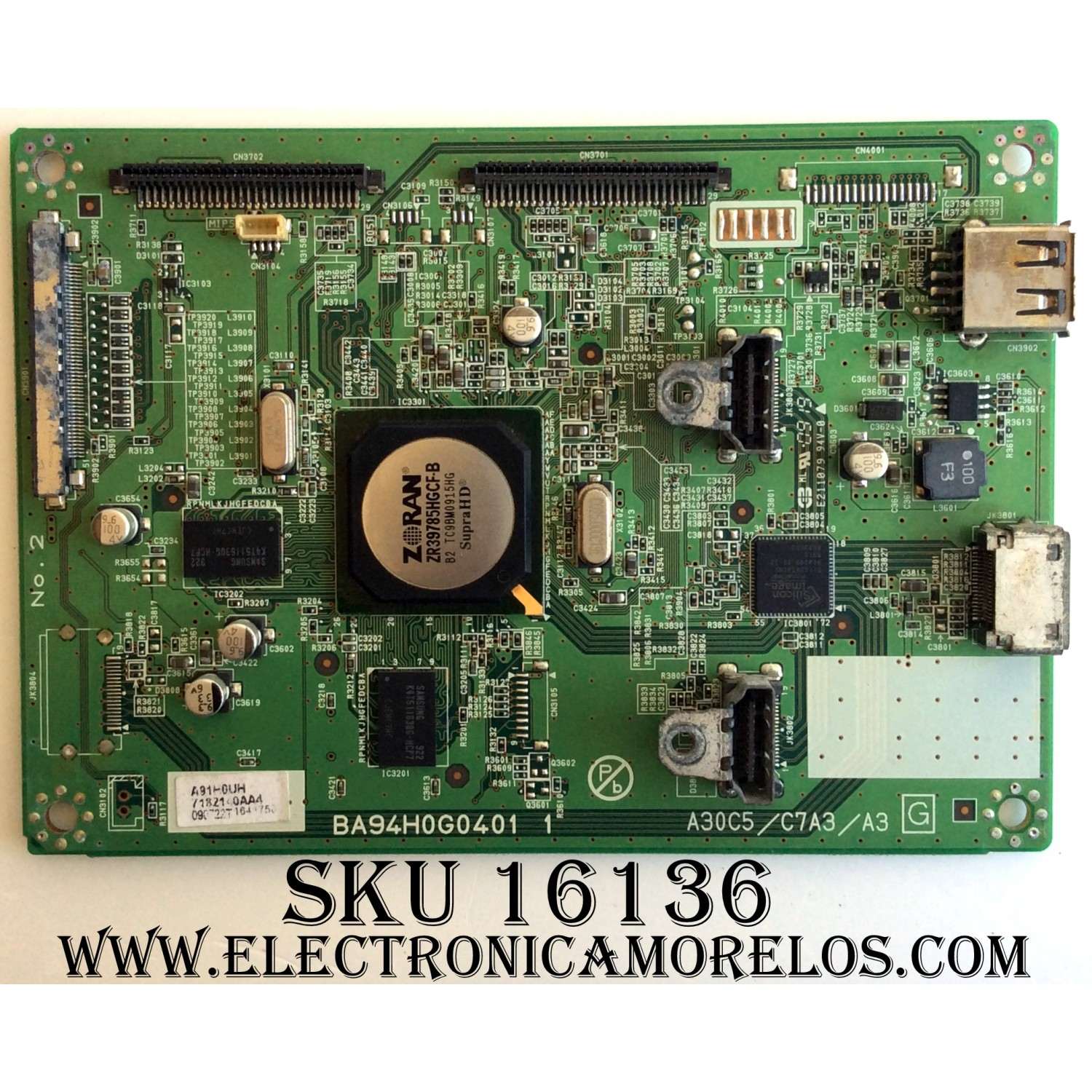 MAIN / MAGNAVOX A91H0UH / A91H0MMA-001 / BA94H0G0401 1 / PANEL`S V420H1-L15 / V420H1-L13 REV C1 / MODELO 42MF439B/F7