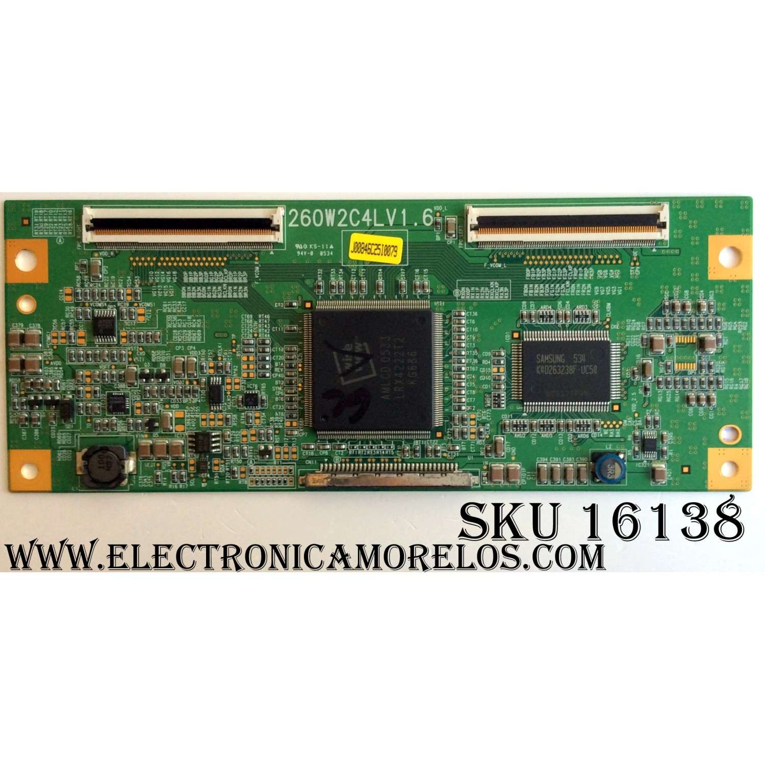 T-CON / JVC LJ94-00846C / 260W2C4LV1.6 / PANEL LTA260W2-L07 / MODELOS LT-26X466 / LT-26X506