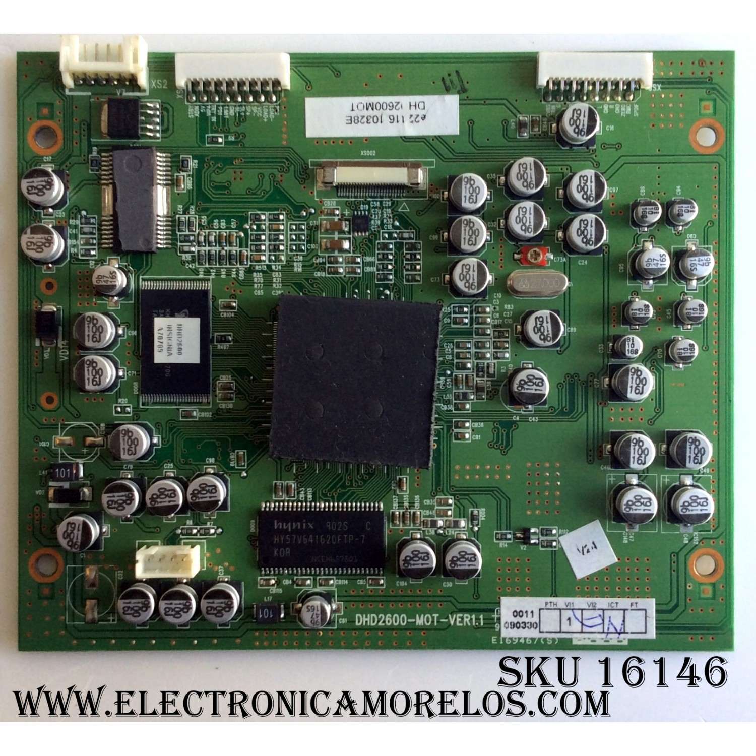TARJETA DIGITAL / INSIGNIA DHD2600-M0T-VER1.1 / DHD2600-MOT-VER1.1 / DHD2600-MOT / E22416 / DHD2600MOT / VER 1.1 / PANEL V260B1-L01 REV.C1 / MODELO NS-LTDVD26