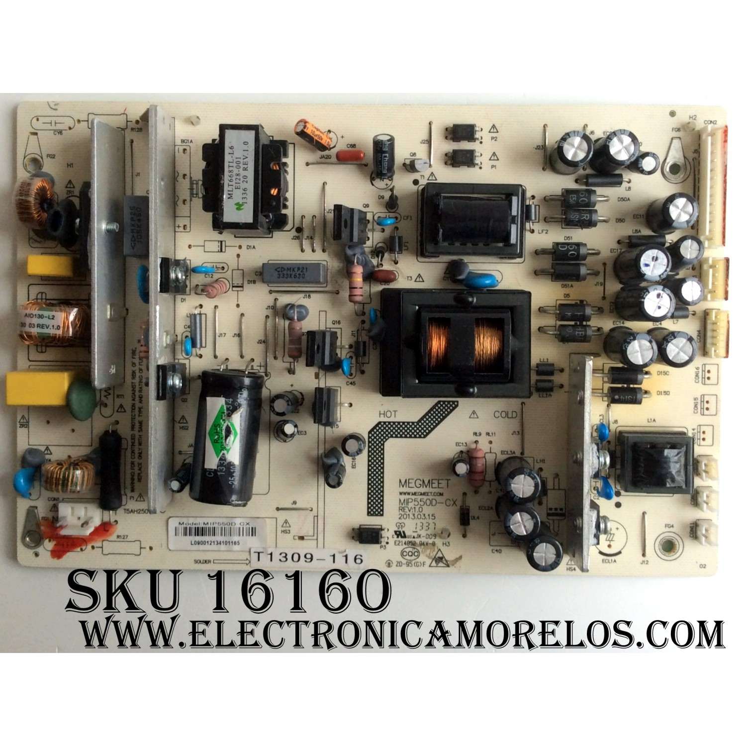 FUENTE DE PODER / PIXEL MIP550D-CX / MIP550D-CX REV:1.0 / E214852 / MODELO LE-50D1	