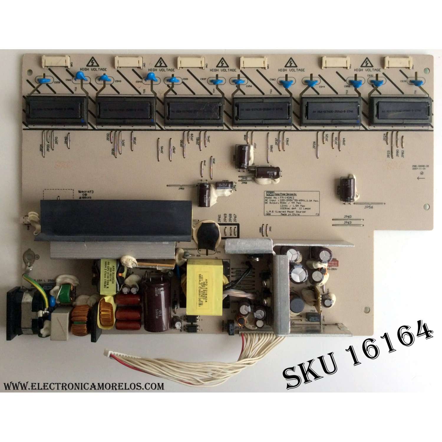 FUENTE / BACKLIGHT INVERTER / WESTINGHOUSE 27-D018601 / FM-140A12 / 098-39006-05 / MODELO L2610NW