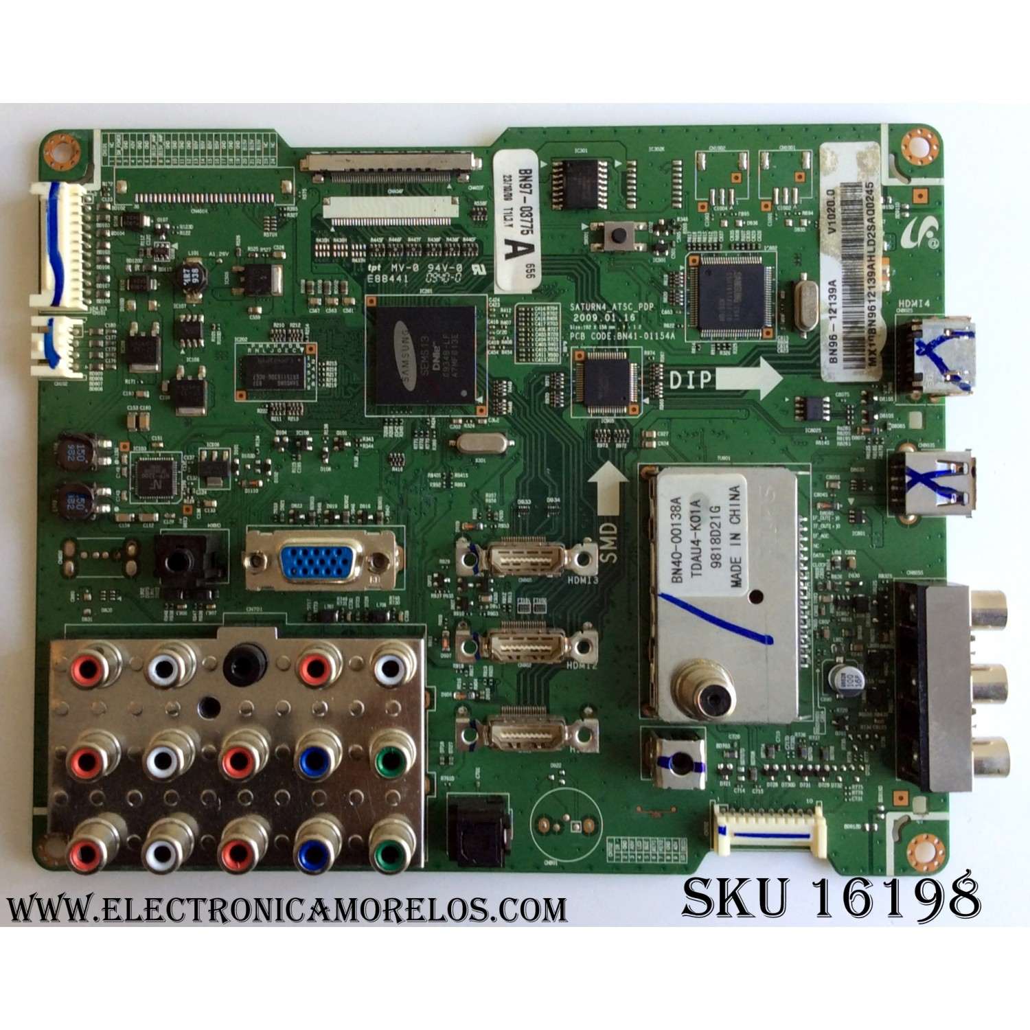 MAIN / SAMSUNG BN96-12139A / BN41-01154A / BN97-03775A / PARTE SUSTITUTA BN94-02849A / PANEL S50FH-YB03 / MODELO PN50B550T2FXZA