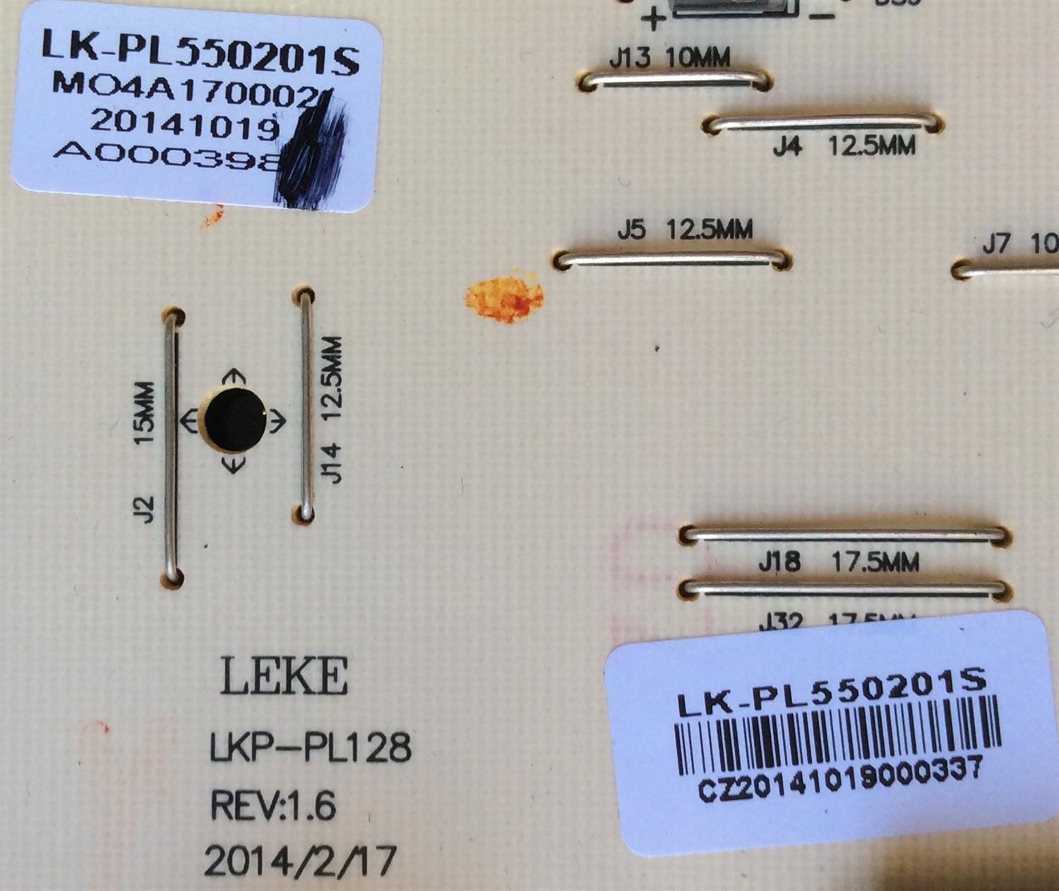 FUENTE DE PODER / UPSTAR LK-PL550201S / LKP-PL128 / MODELO P55EWX / PANEL KM055LSHU01	 - Imagen 2